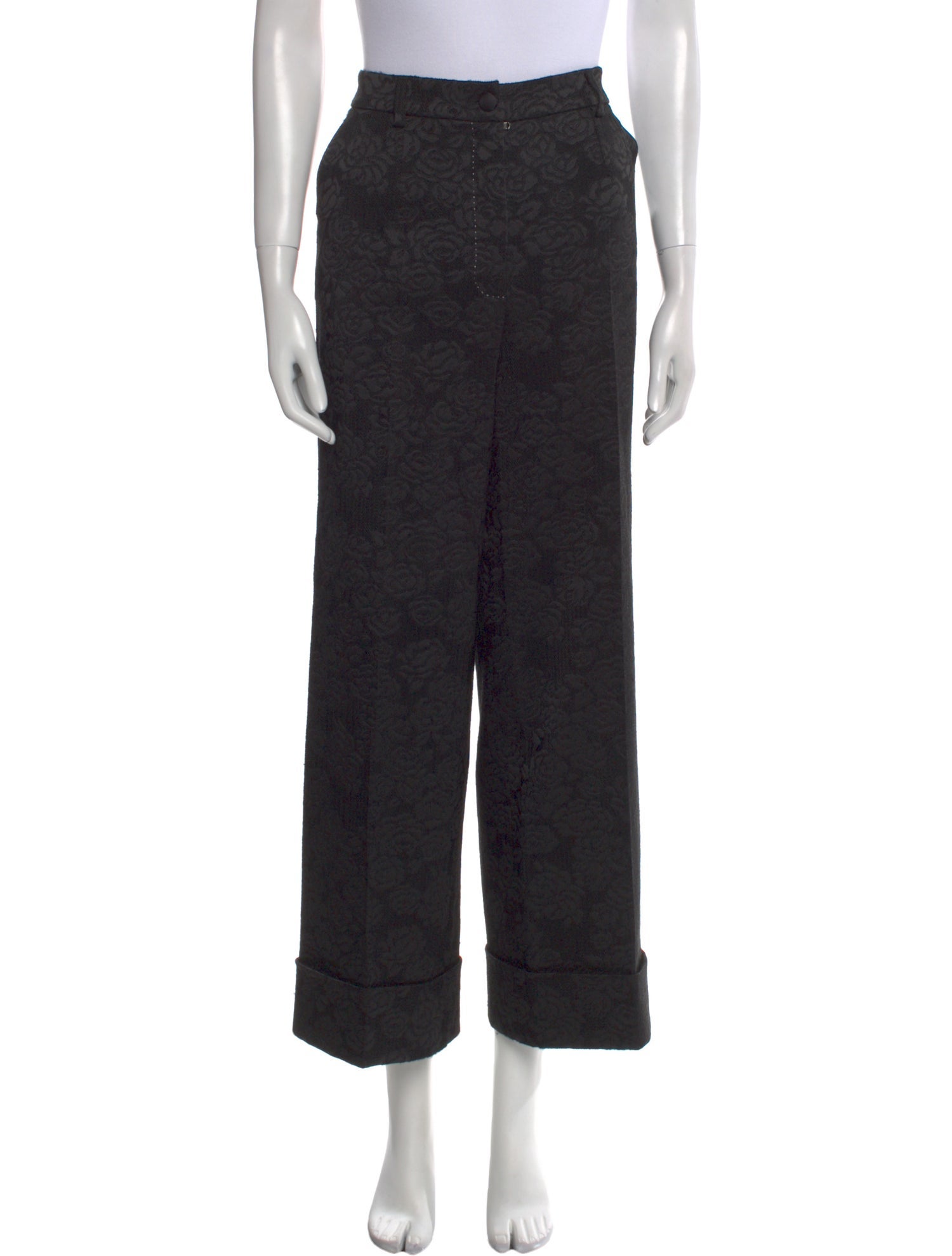 Dolce & Gabbana Printed Wide Leg Pants