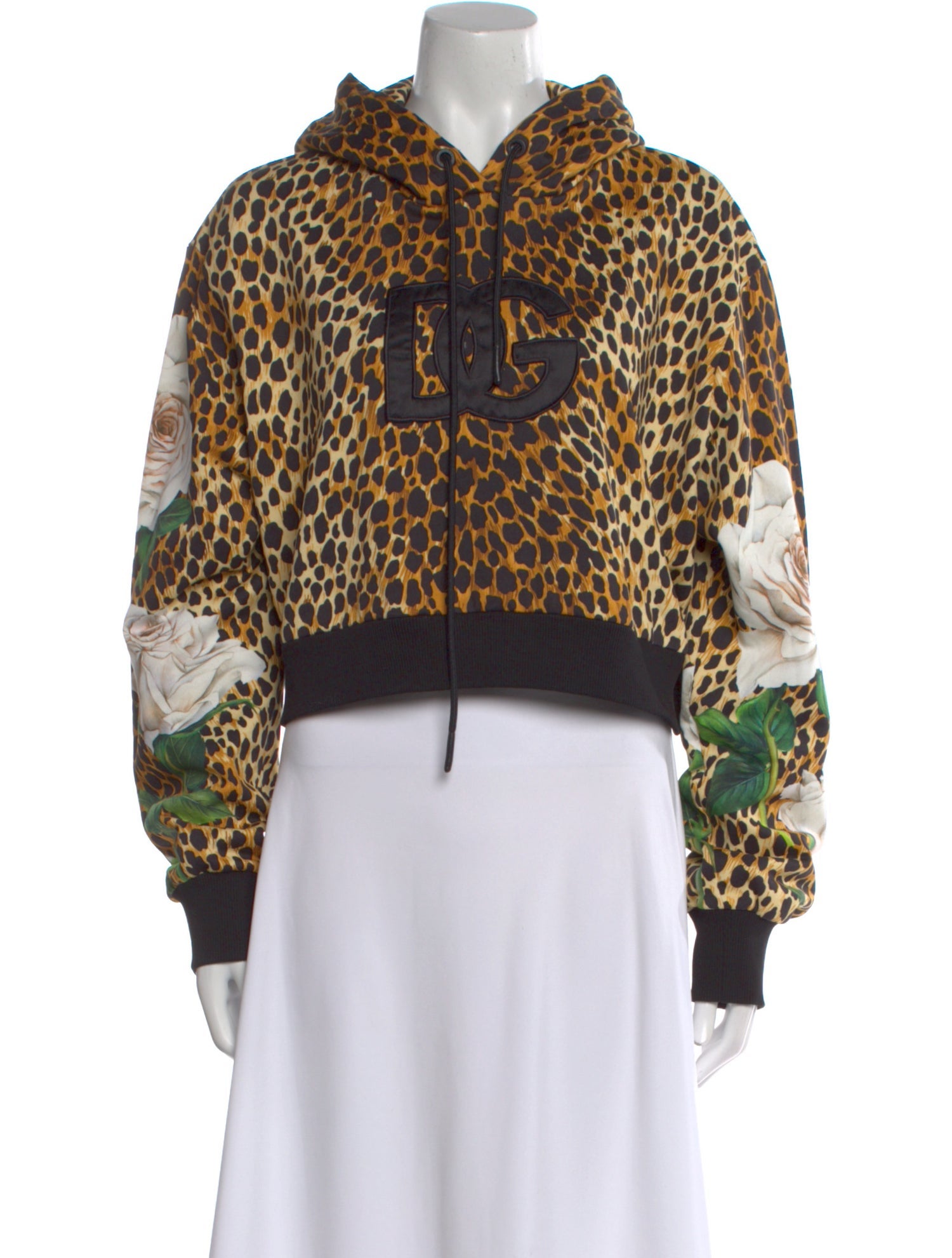 Dolce & Gabbana Animal Print Mock Neck Sweatshirt w/ Tags