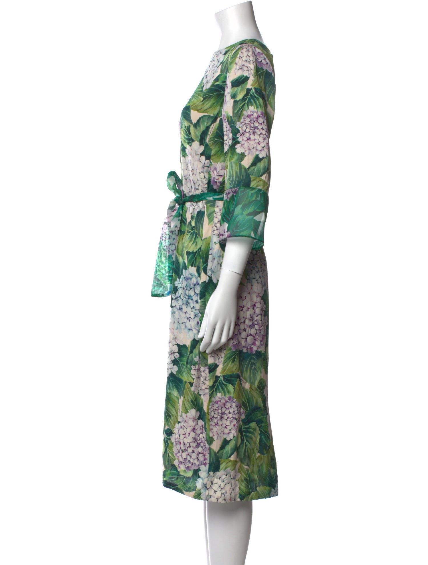 Dolce & Gabbana Silk Midi Length Dress