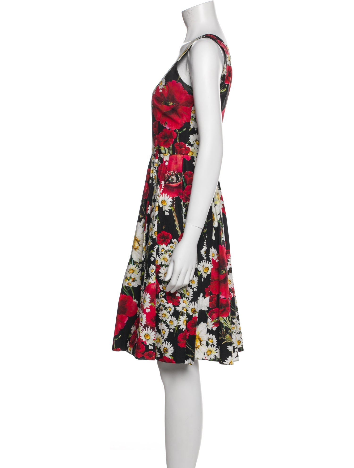 Dolce & Gabbana Floral Print Knee-Length Dress