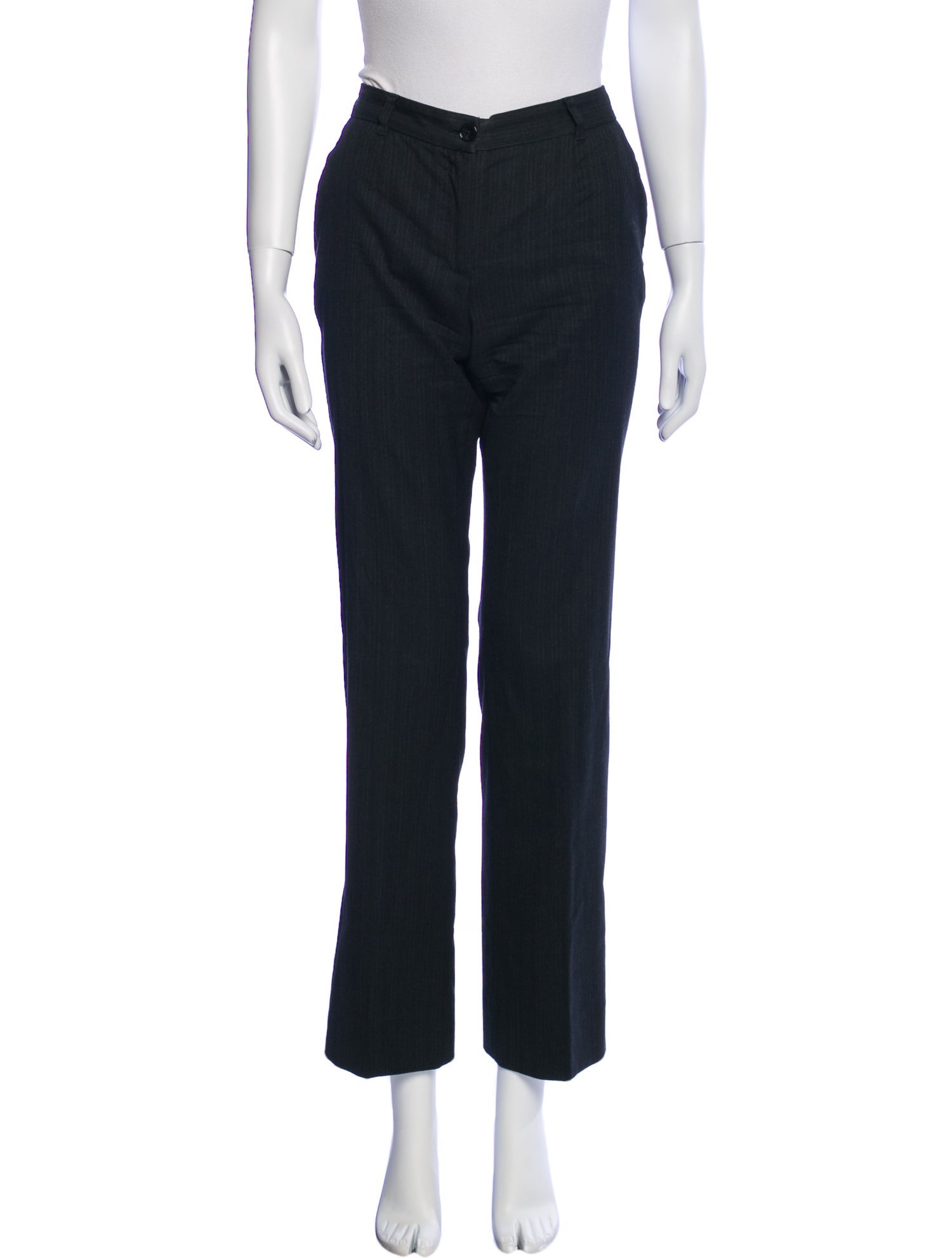 Dolce & Gabbana Virgin Wool Straight Leg Pants