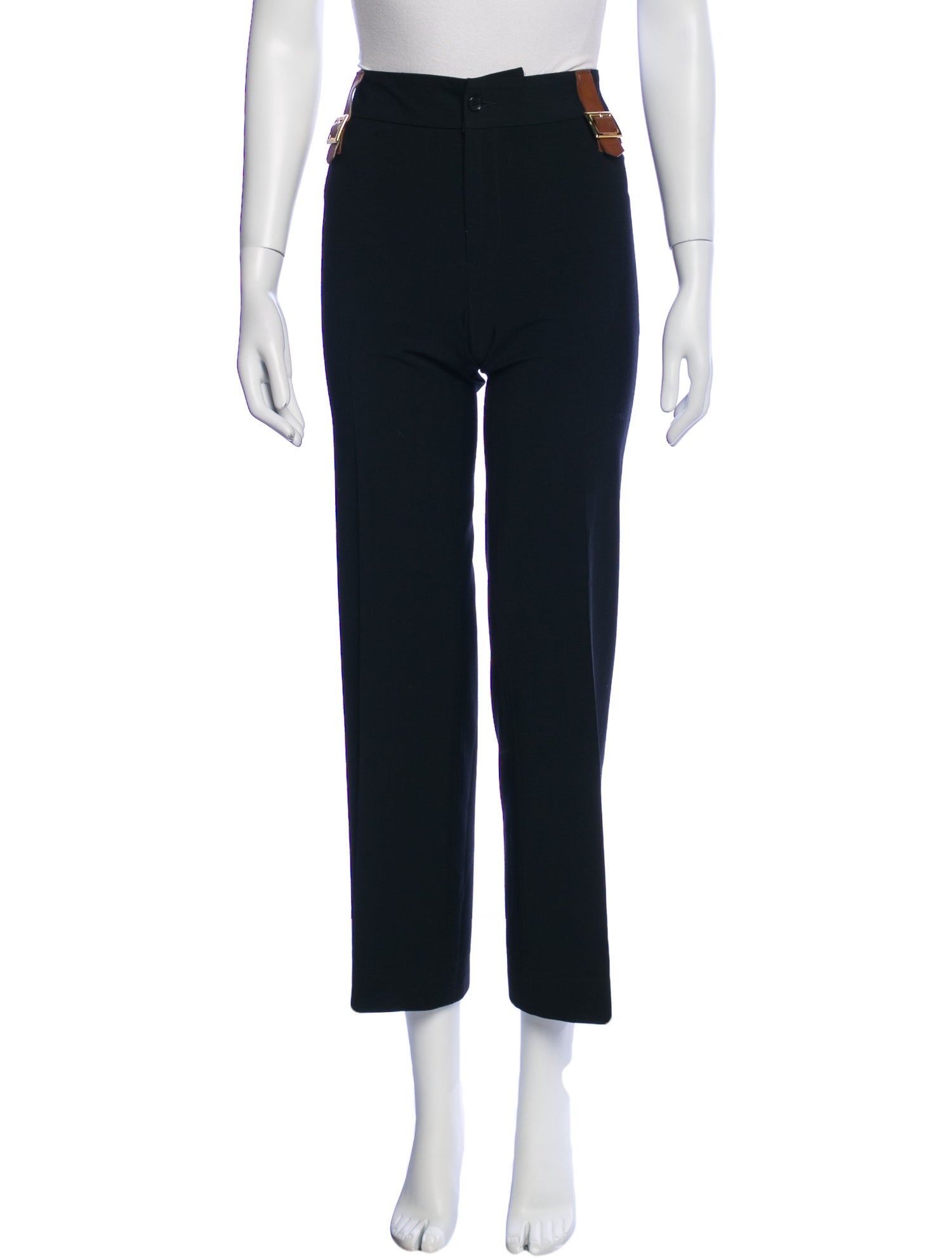 Dolce & Gabbana Virgin Wool Wide Leg Pants