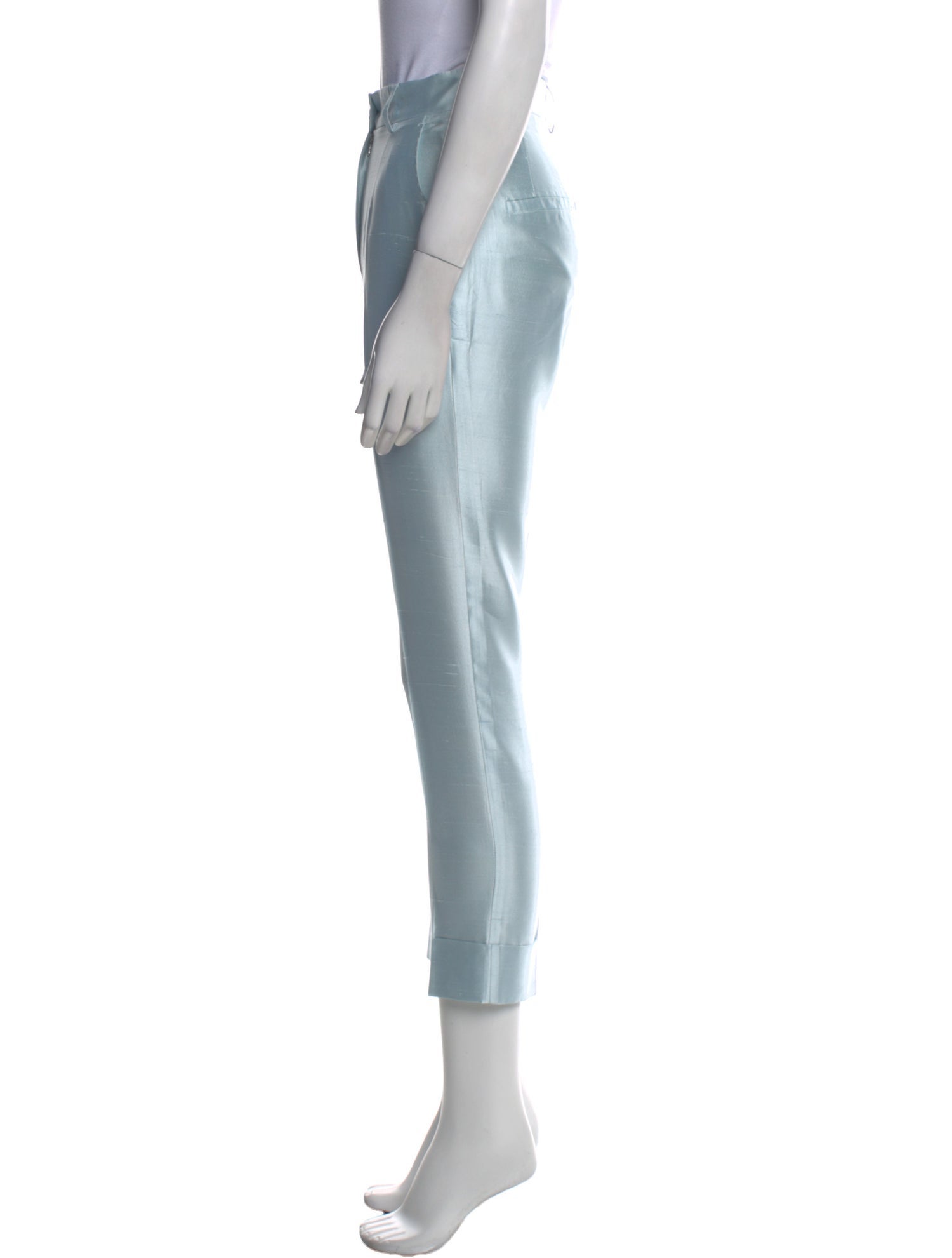 Dolce & Gabbana Silk Skinny Leg Pants