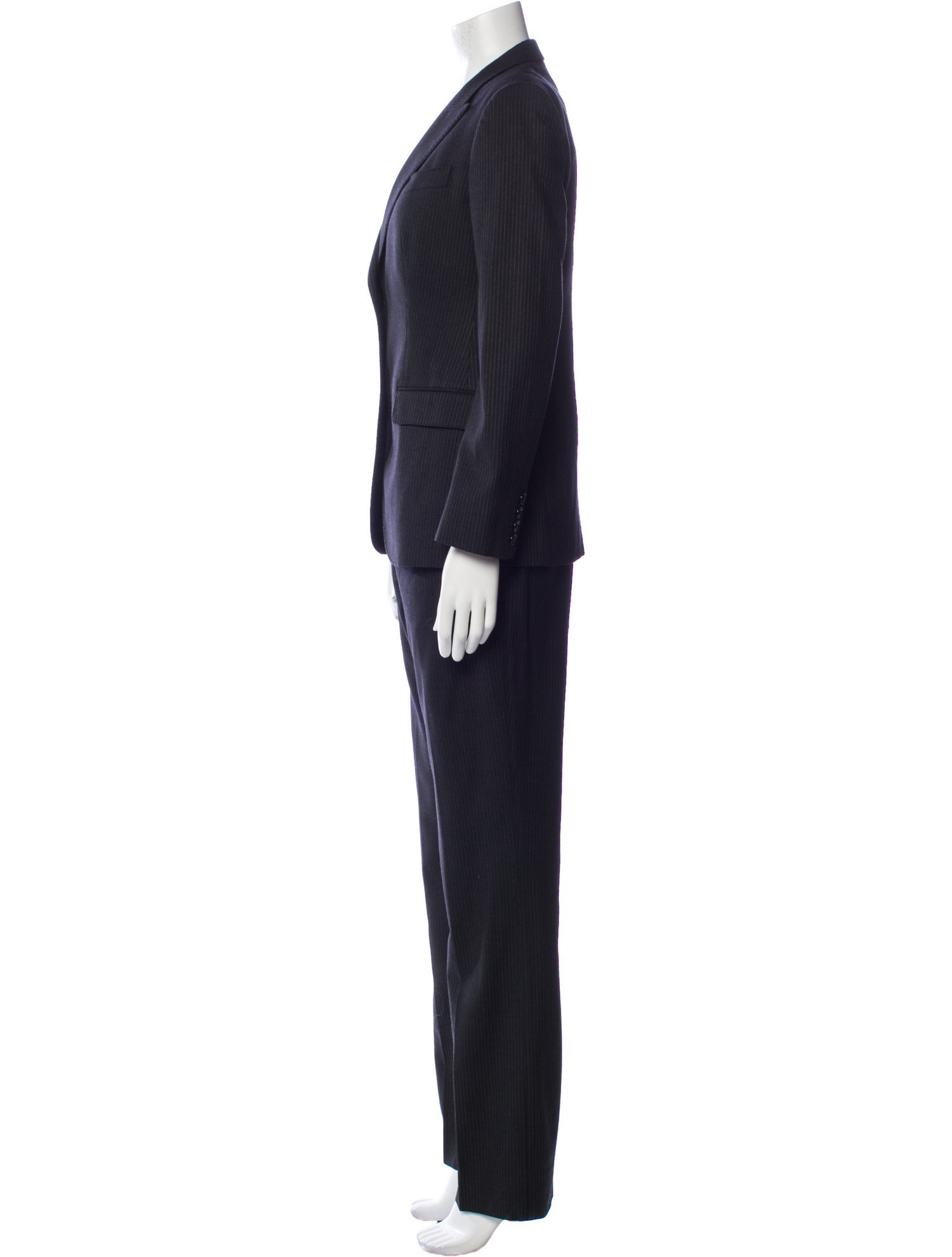 Dolce & Gabbana Virgin Wool Striped Pantsuit