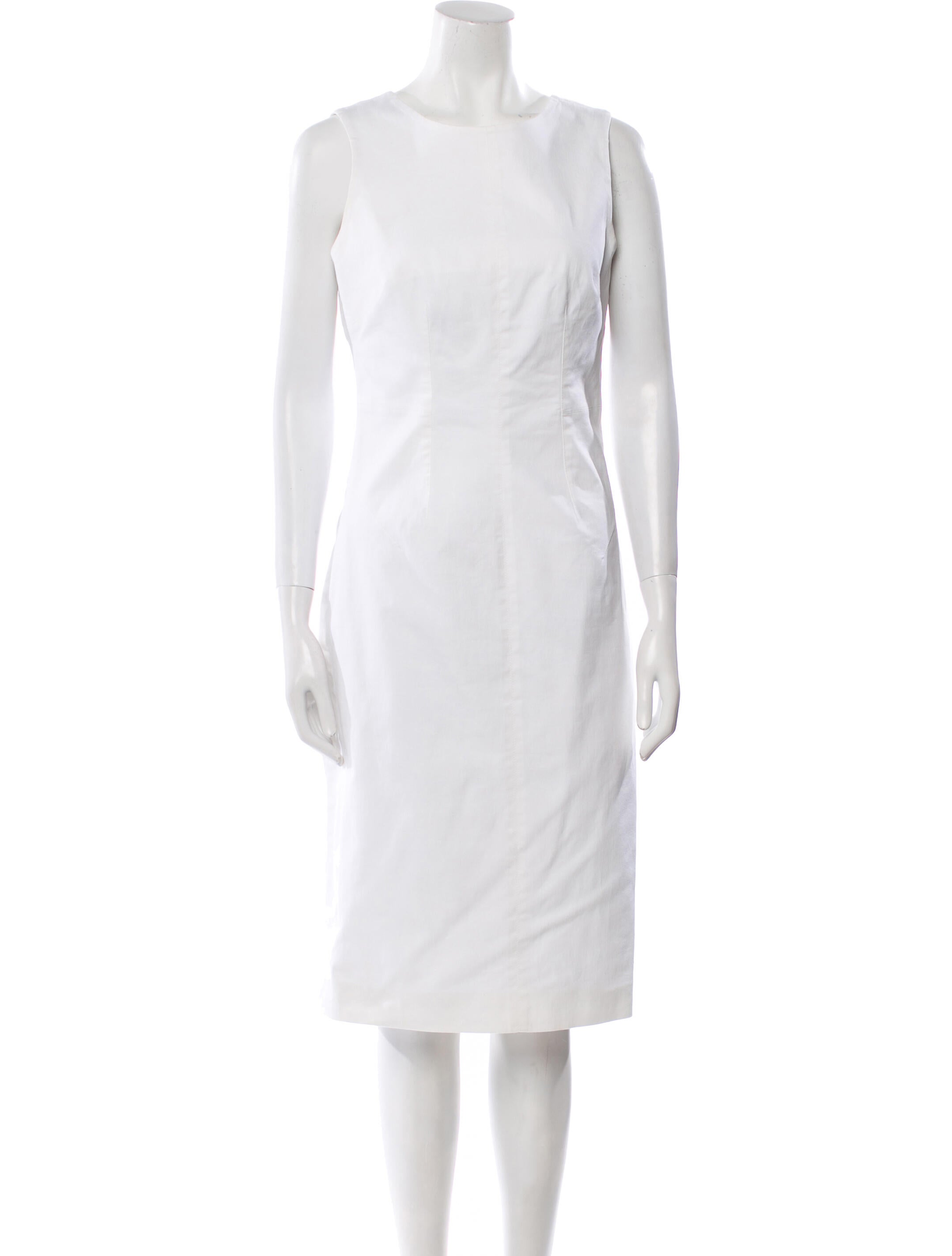 Dolce & Gabbana Bateau Neckline Midi Length Dress