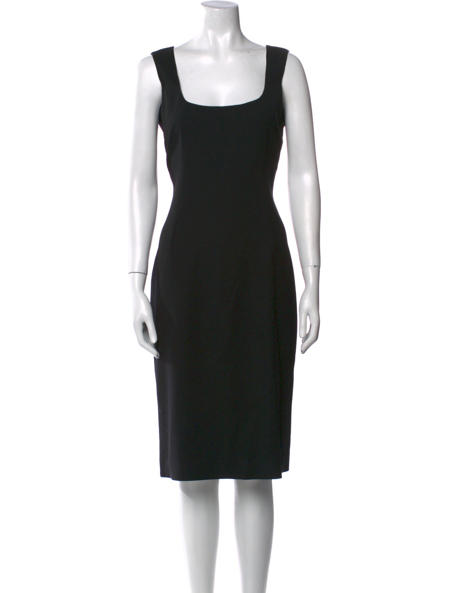 Dolce & Gabbana Virgin Wool Midi Length Dress