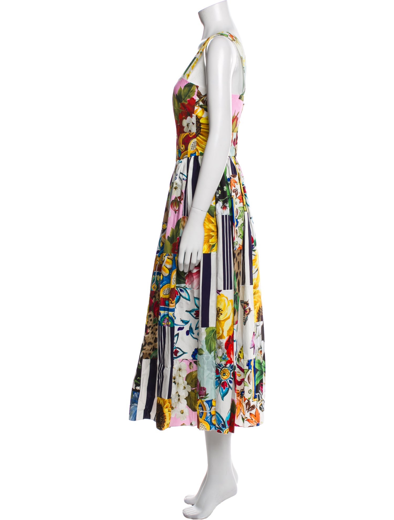 Dolce & Gabbana Floral Print Long Dress w/ Tags