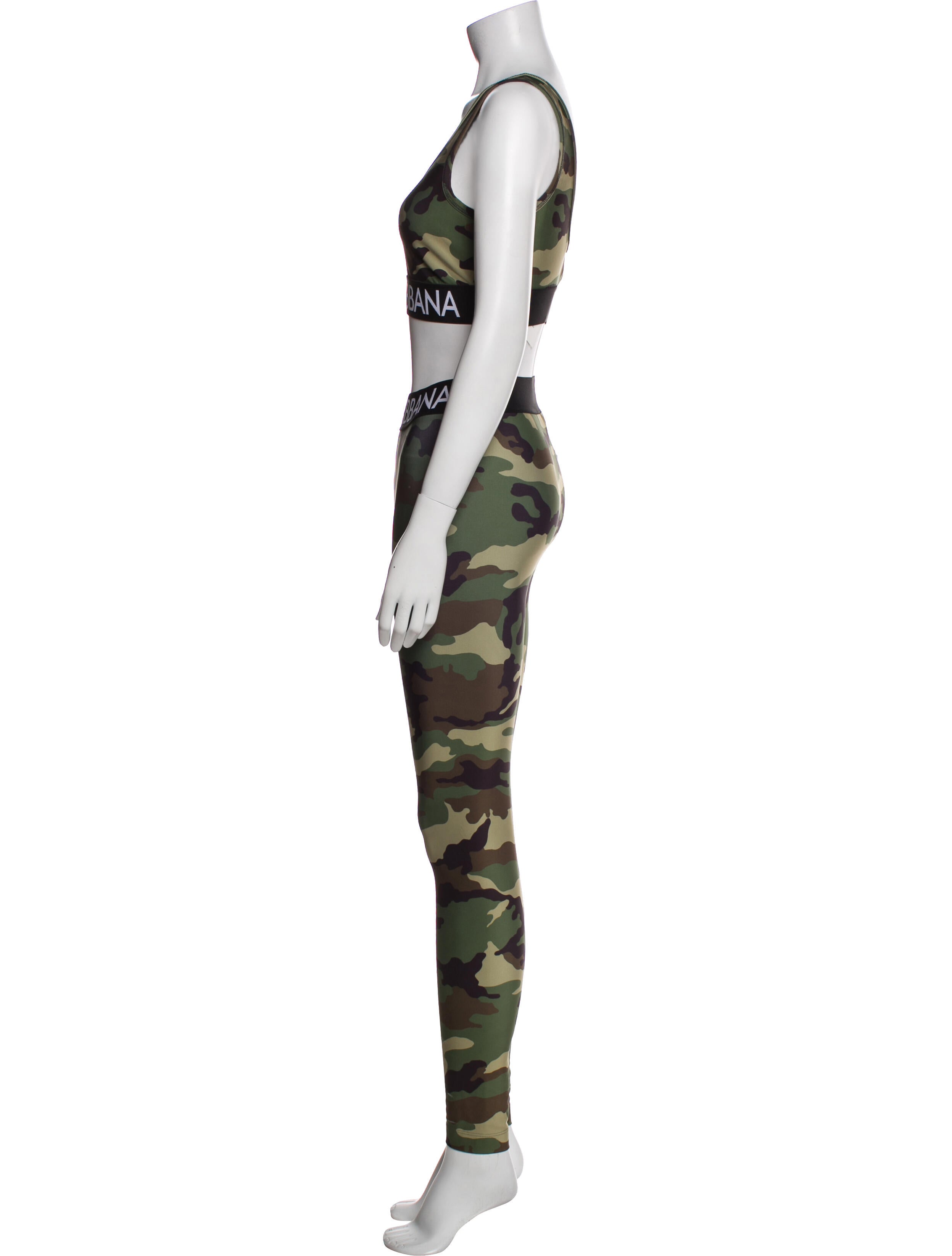 Dolce & Gabbana Camouflage Print Pant Set