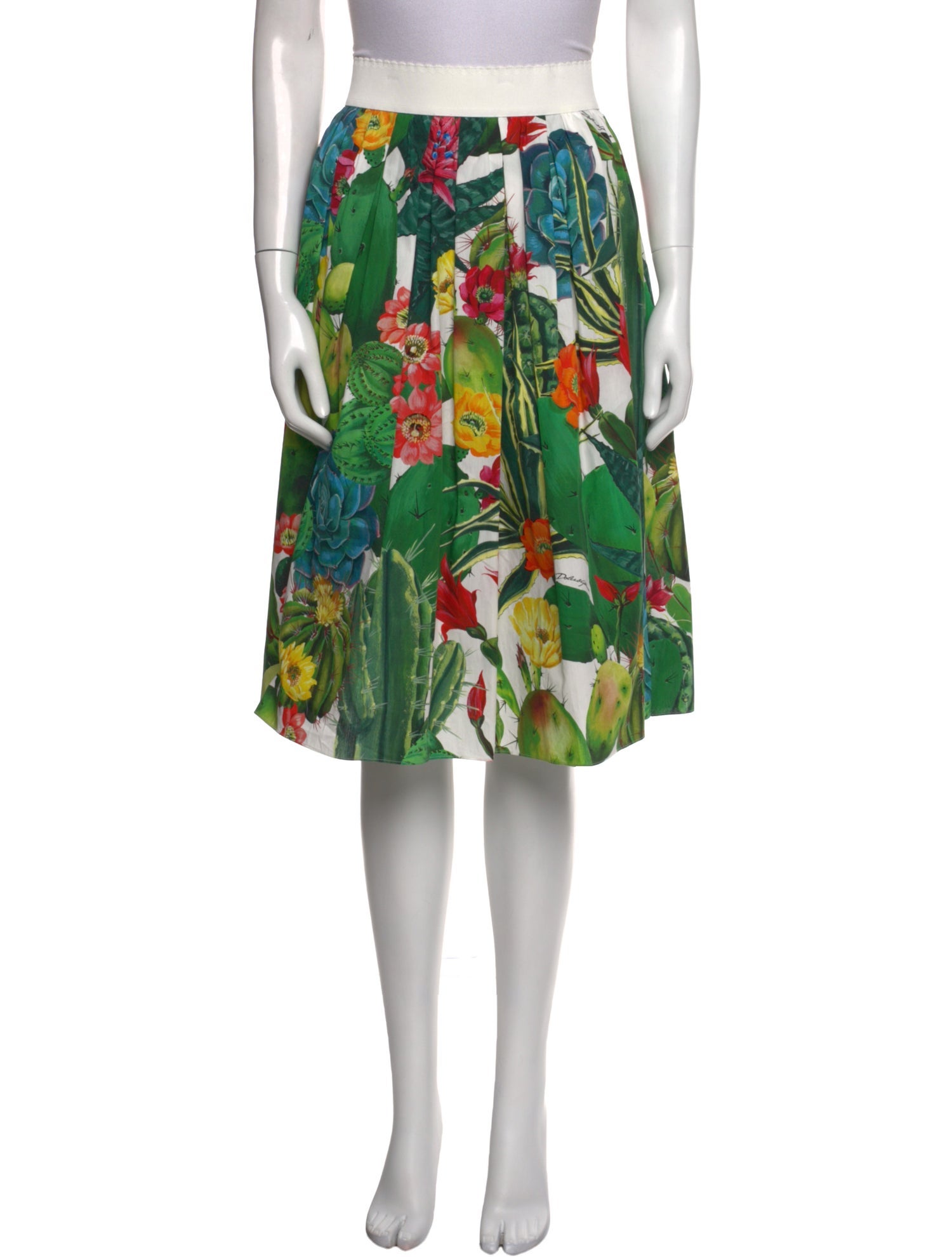 Dolce & Gabbana Floral Print Knee-Length Skirt