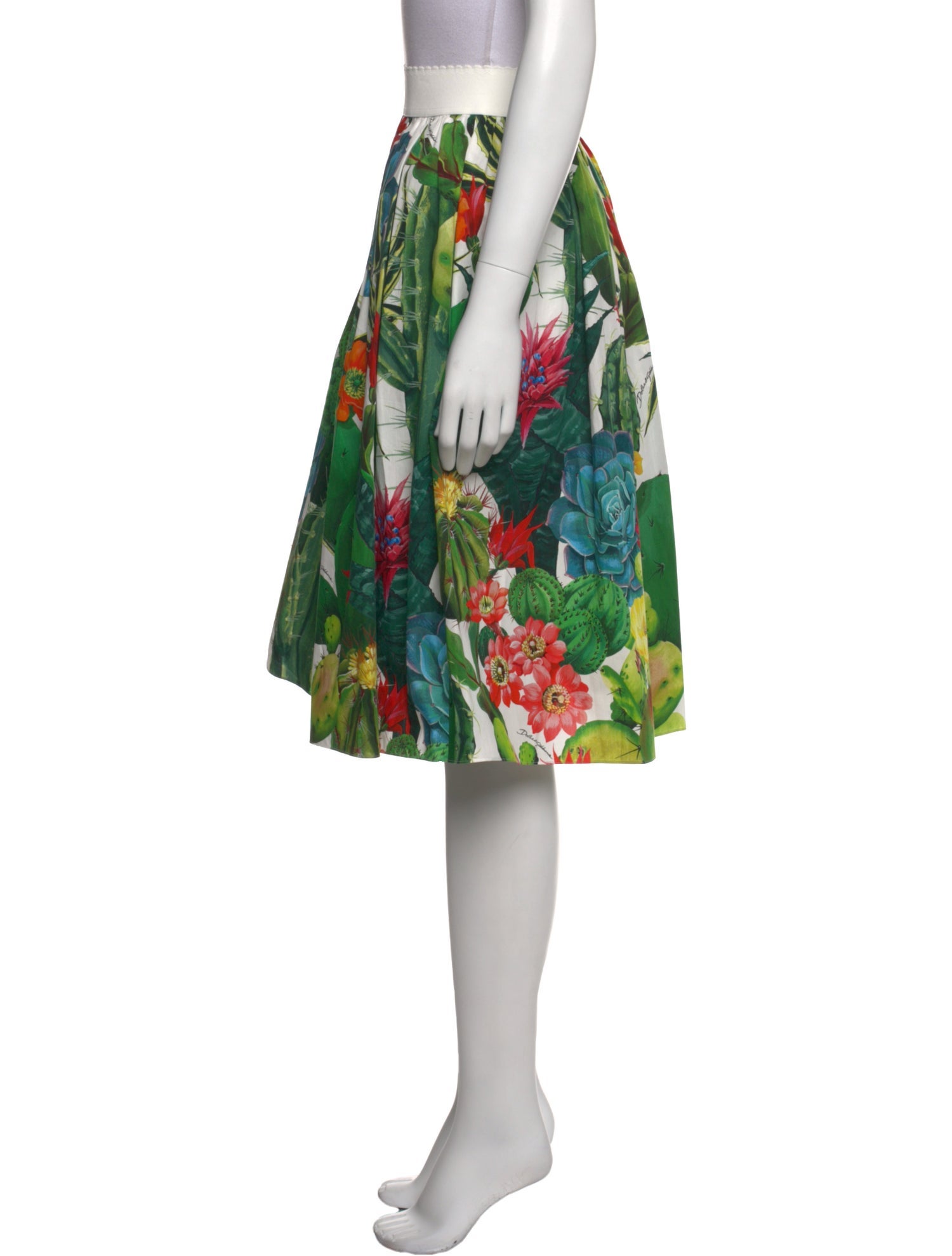 Dolce & Gabbana Floral Print Knee-Length Skirt