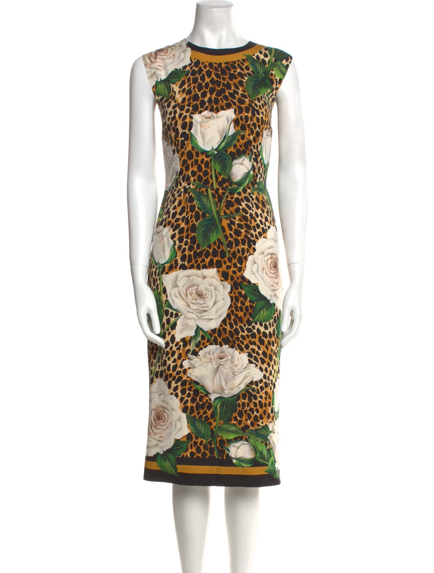 Dolce & Gabbana Silk Midi Length Dress