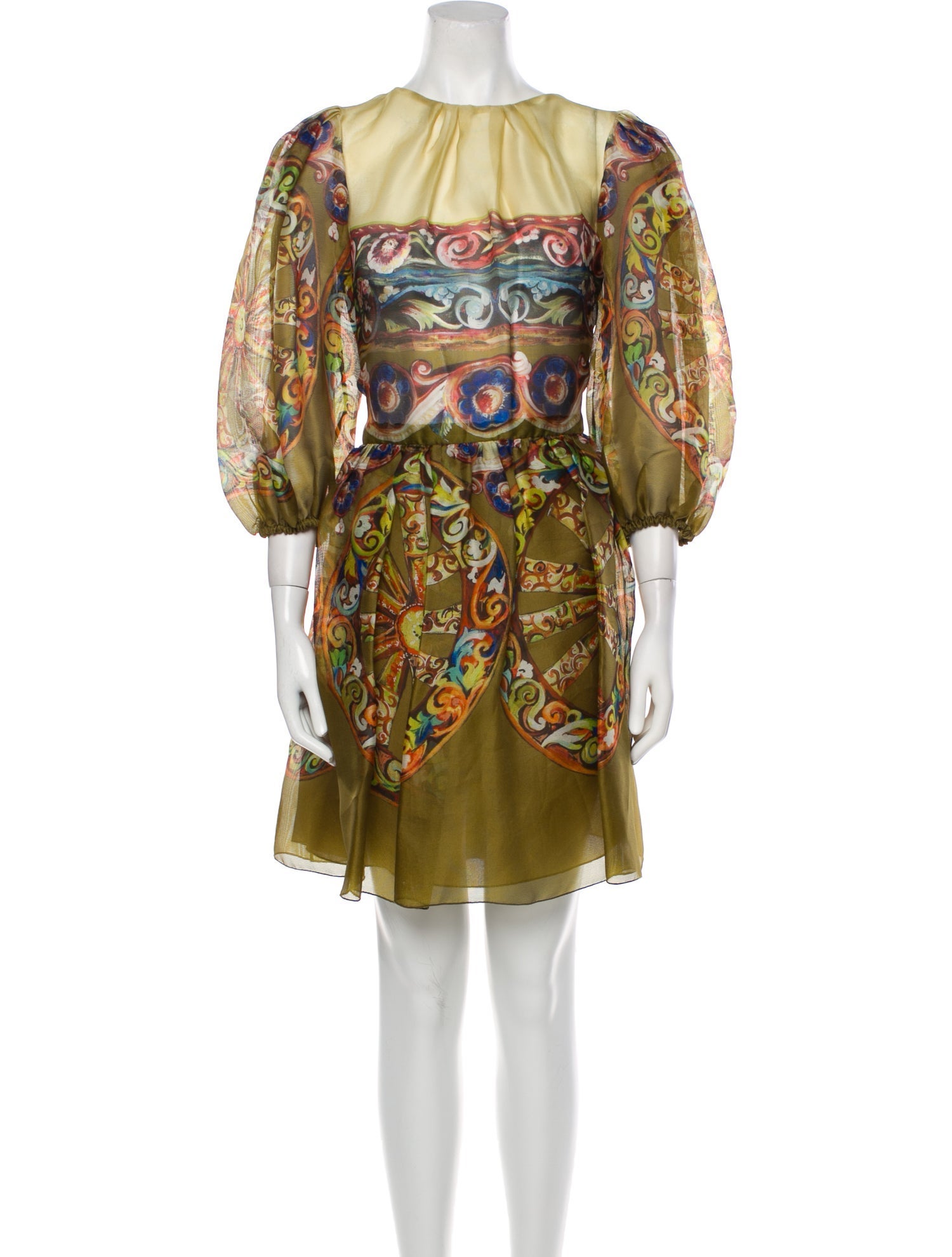 Dolce & Gabbana Printed Mini Dress