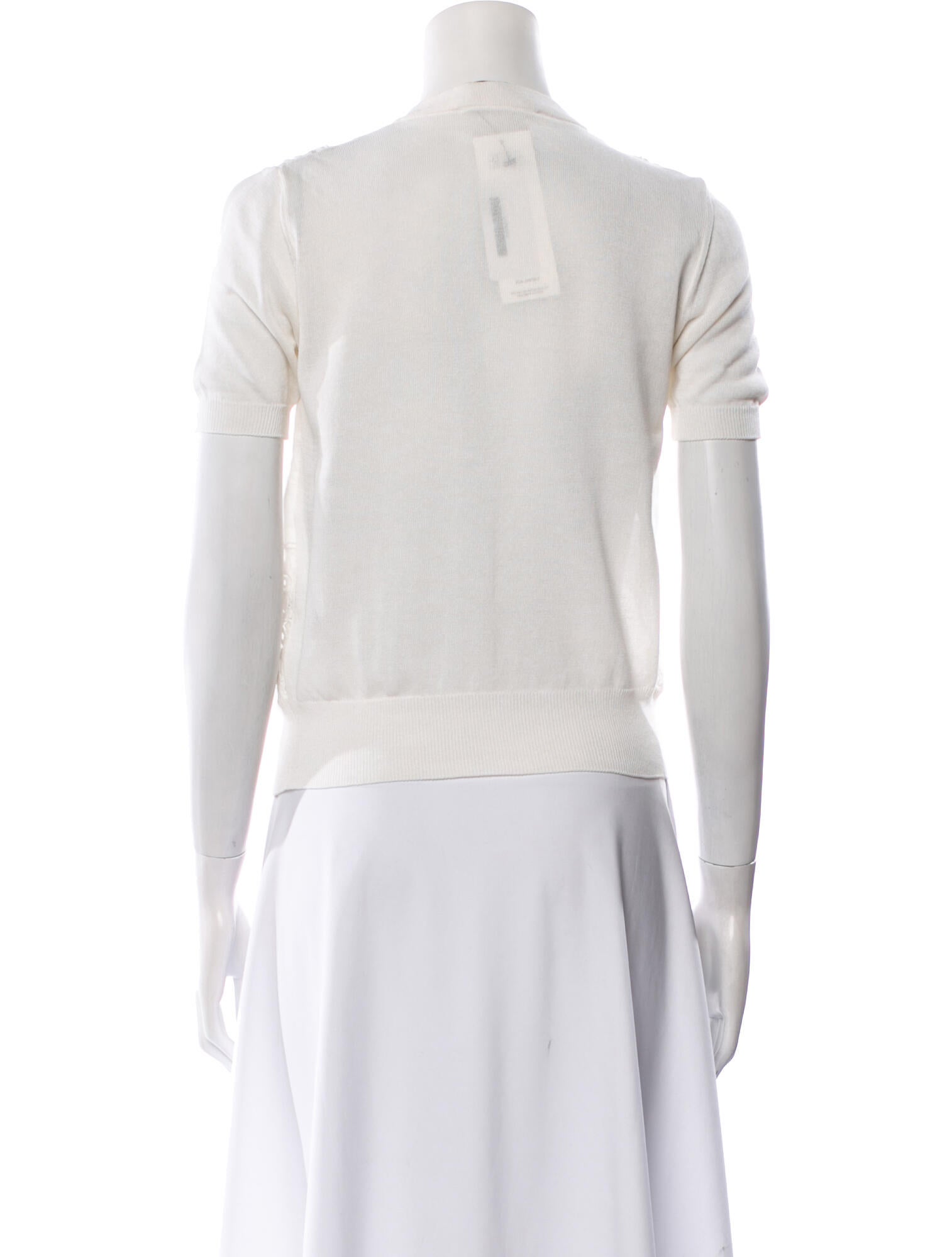 Dolce & Gabbana Linen Crew Neck Blouse