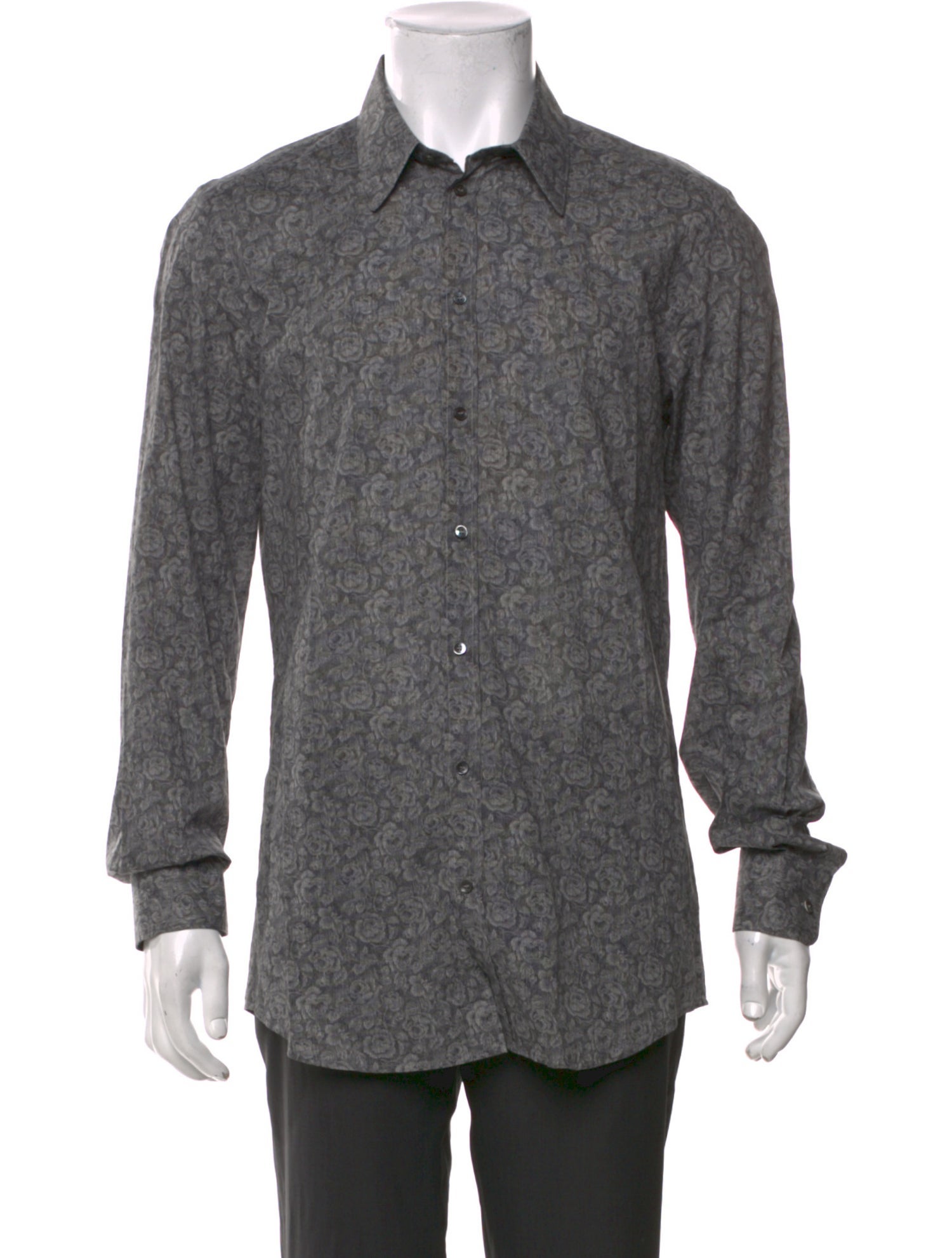 Dolce & Gabbana Floral Print Long Sleeve Shirt