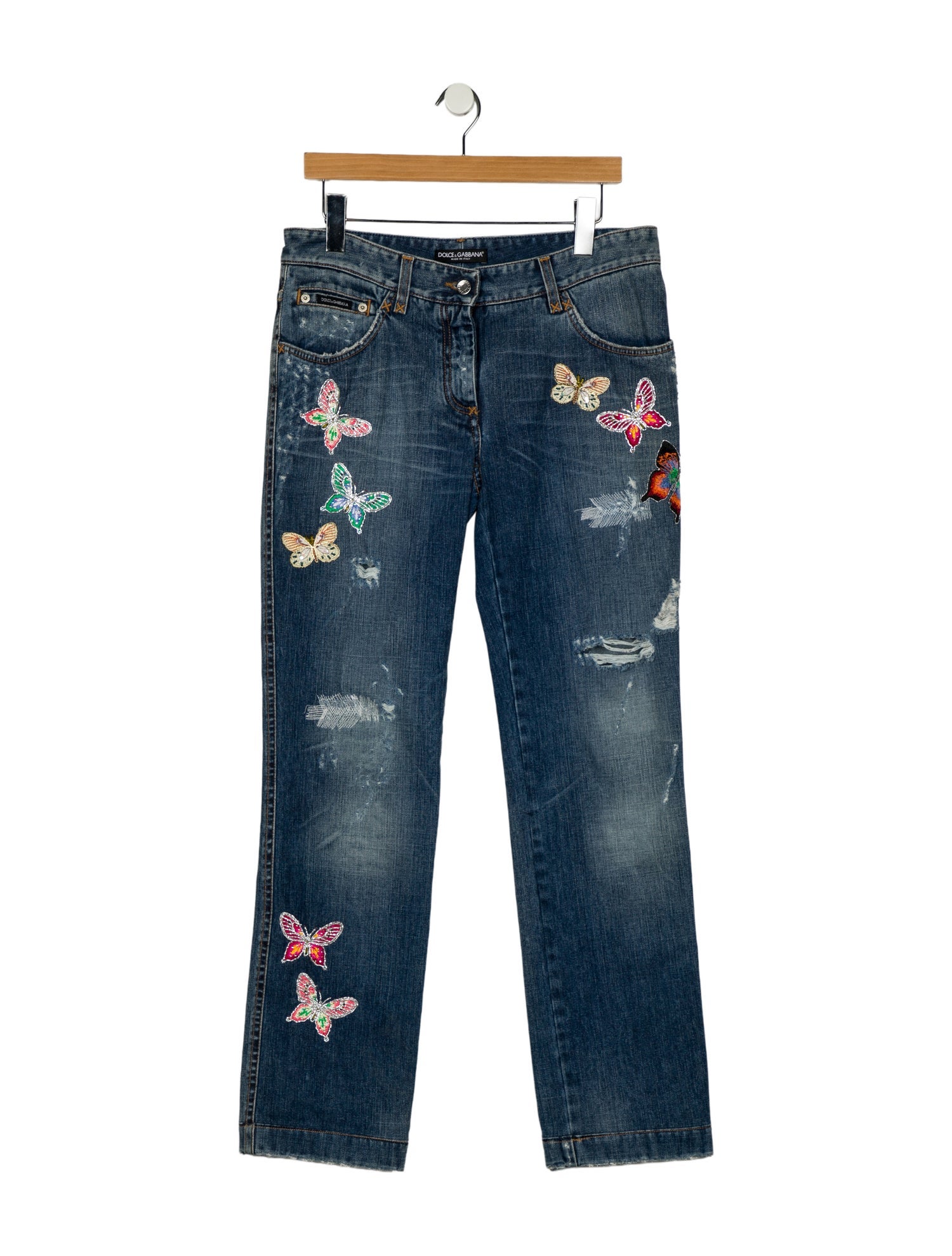 Dolce & Gabbana Mid-Rise Straight Leg Jeans