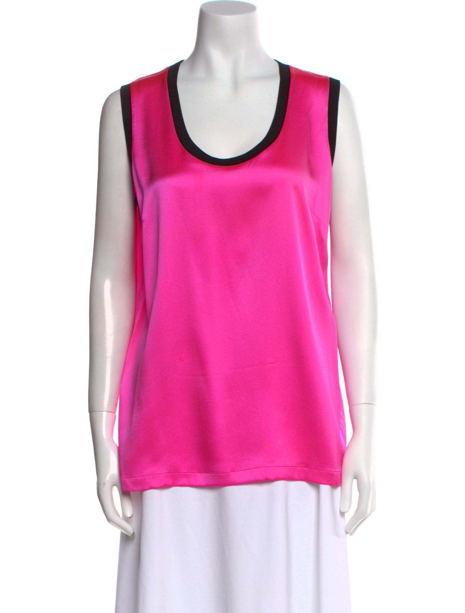 Dolce & Gabbana Silk Colorblock Pattern Top