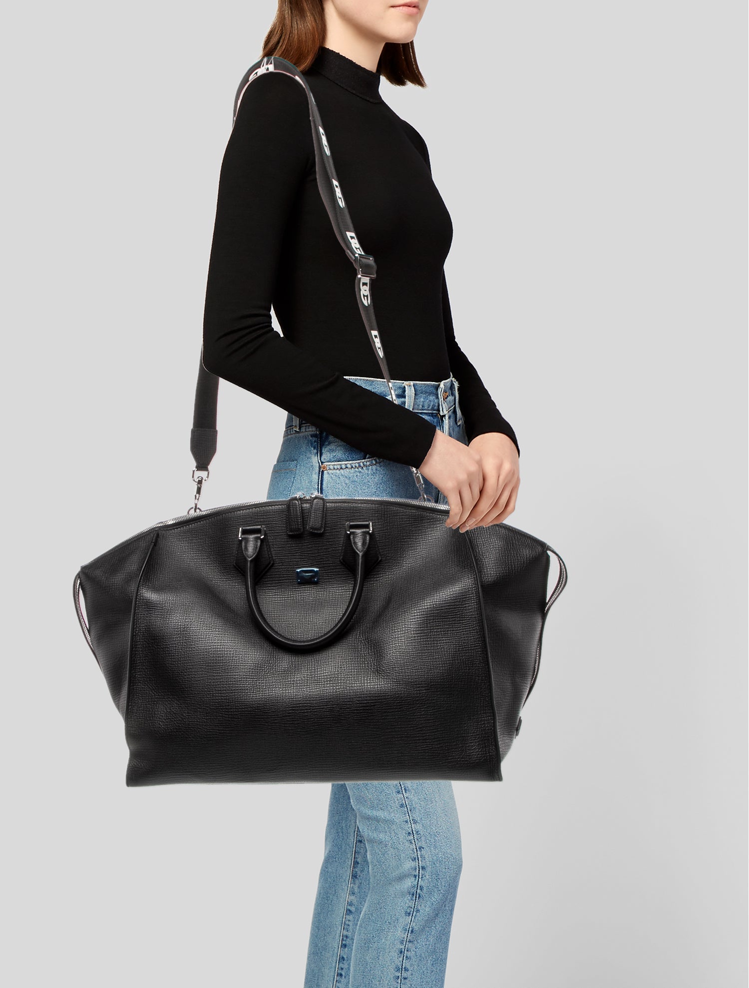 Dolce & Gabbana Leather Weekender Bag