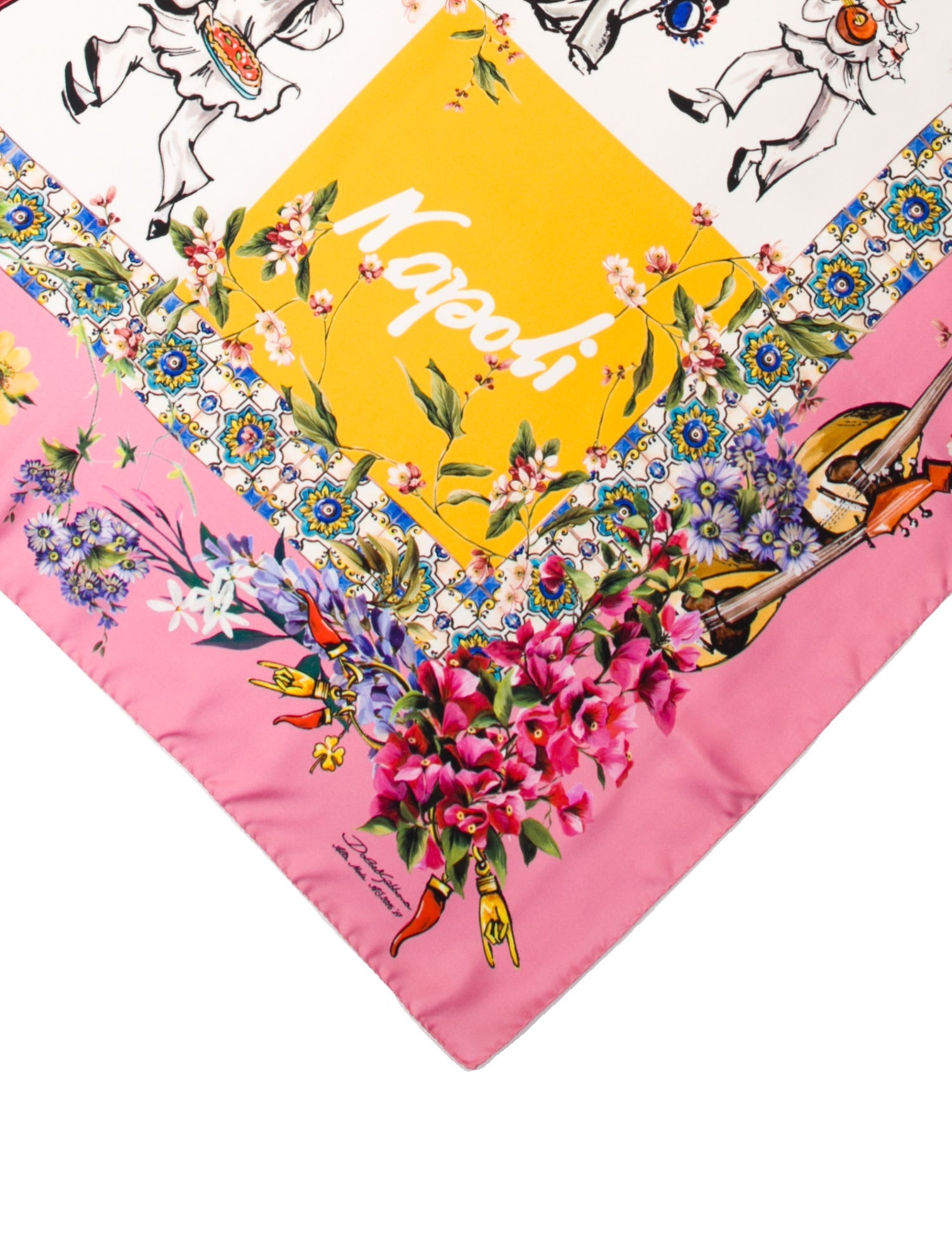 Dolce & Gabbana Silk Printed Scarf