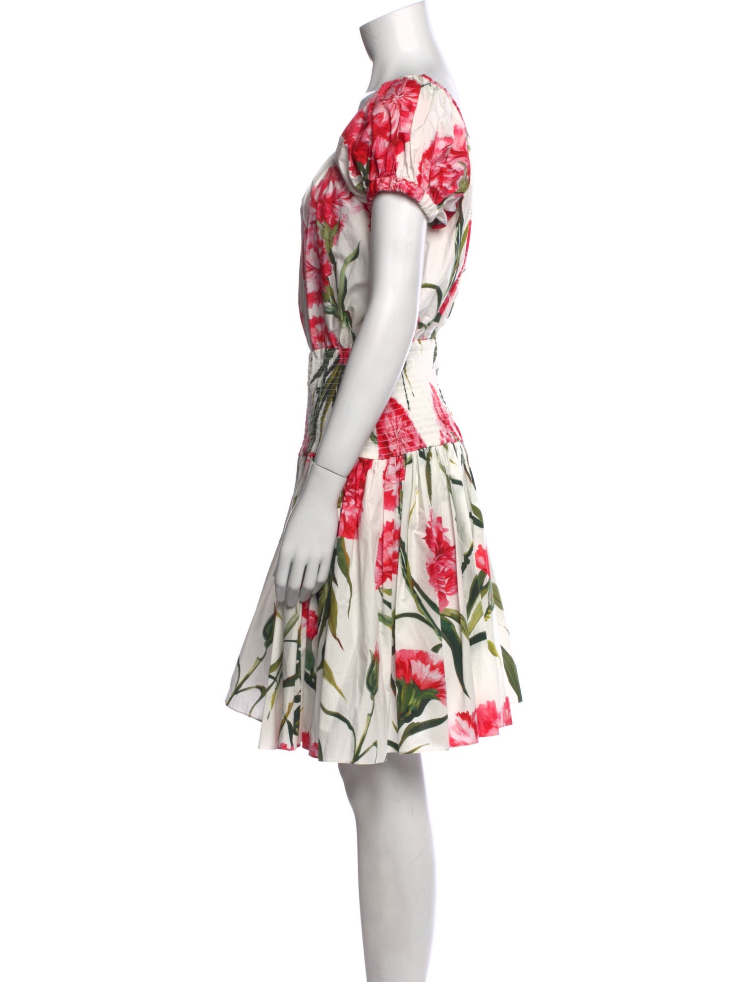 Dolce & Gabbana Floral Print Knee-Length Dress
