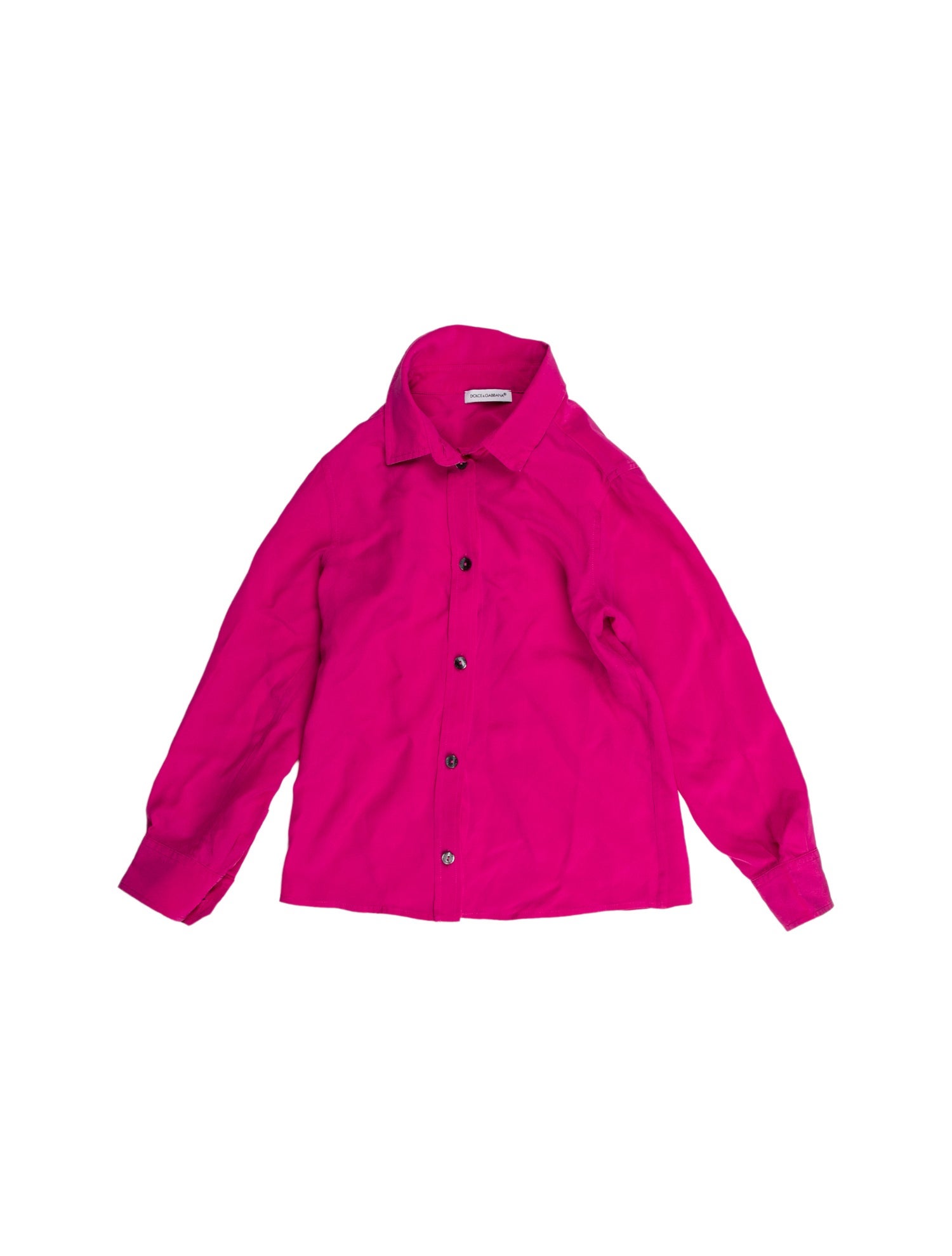 Dolce & Gabbana Girls' Long Sleeve Button Up Shirt