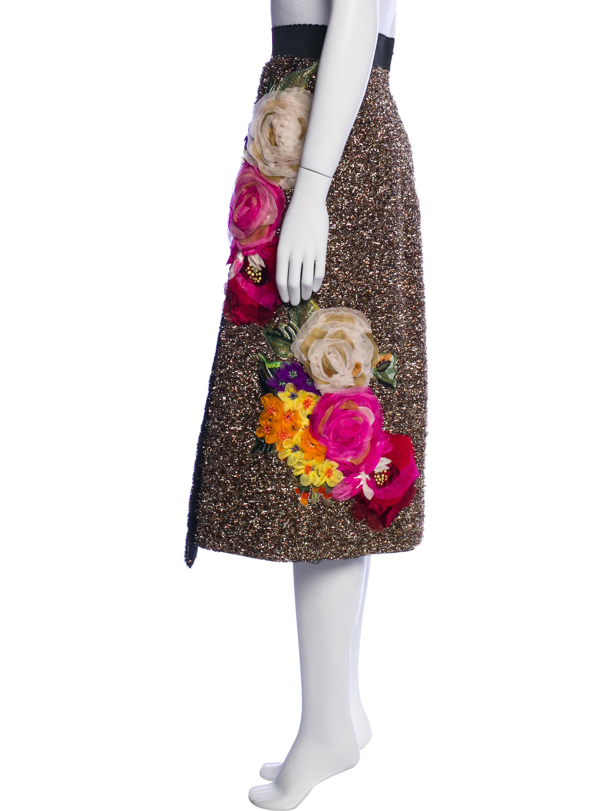 Dolce & Gabbana Printed Midi Length Skirt w/ Tags