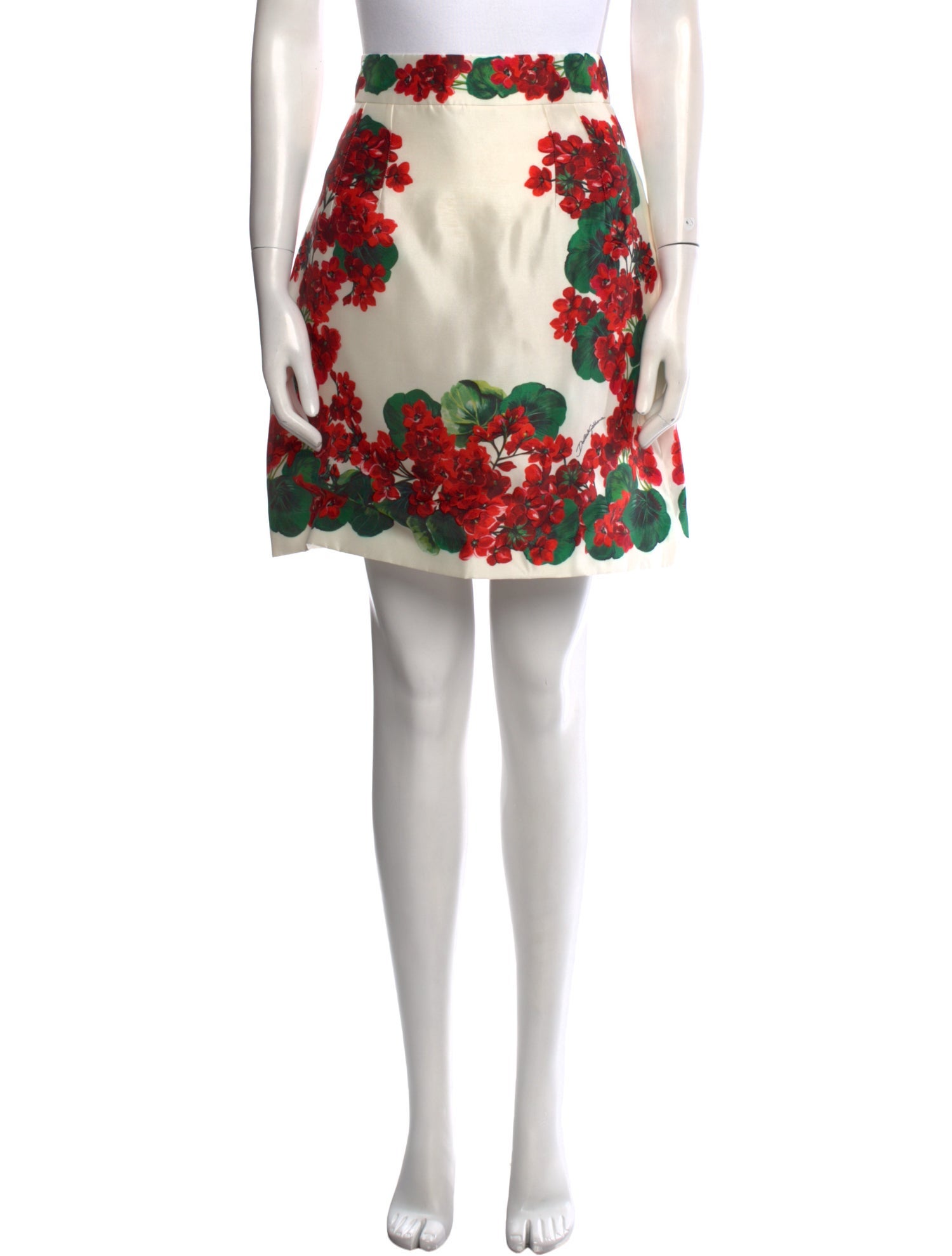 Dolce & Gabbana Silk Mini Skirt