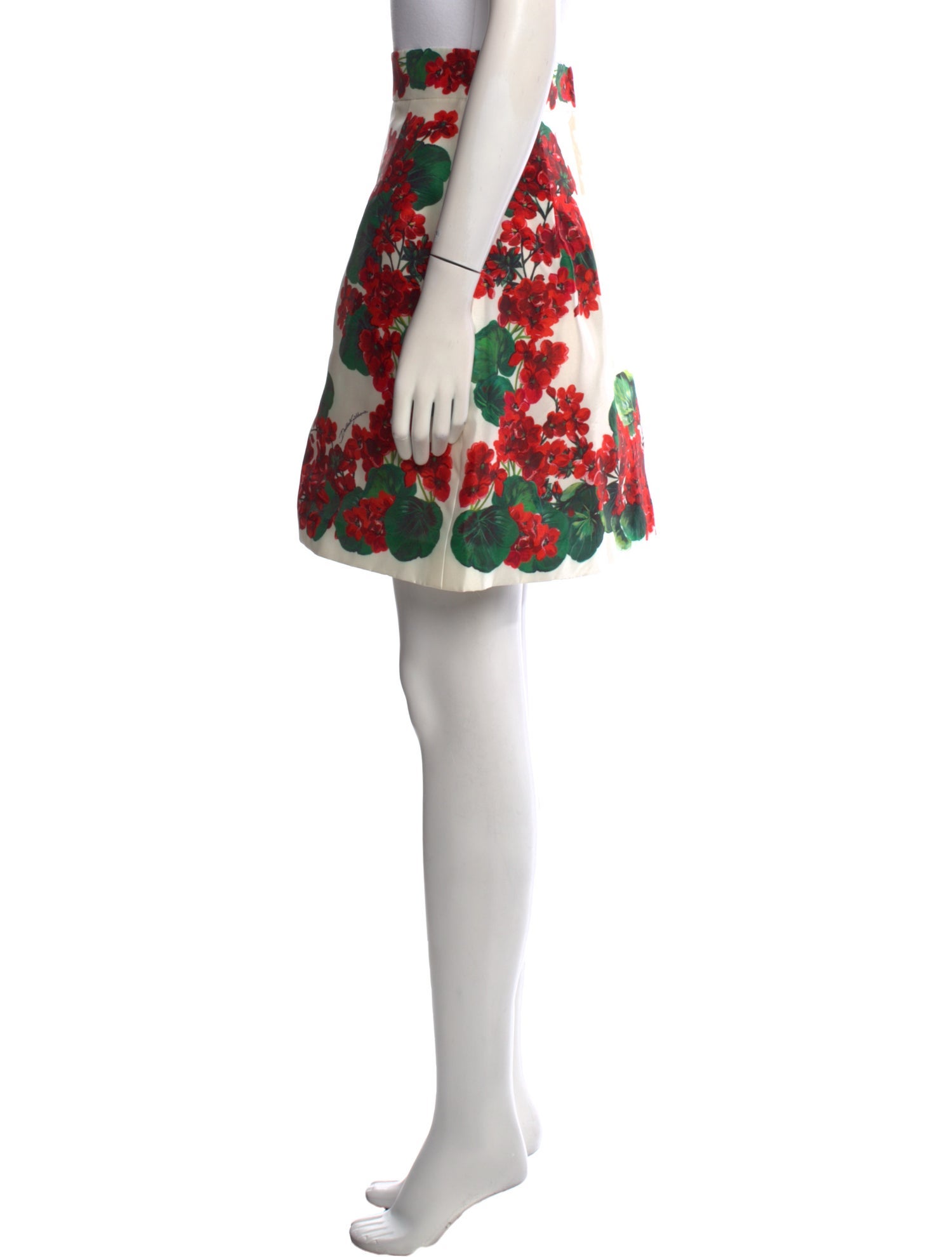 Dolce & Gabbana Silk Mini Skirt