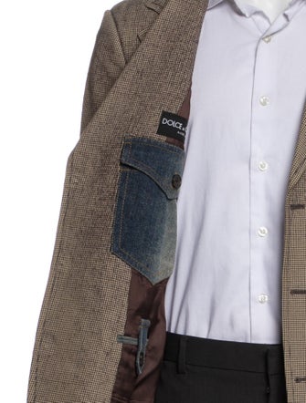 Dolce & Gabbana Wool Patterned Blazer