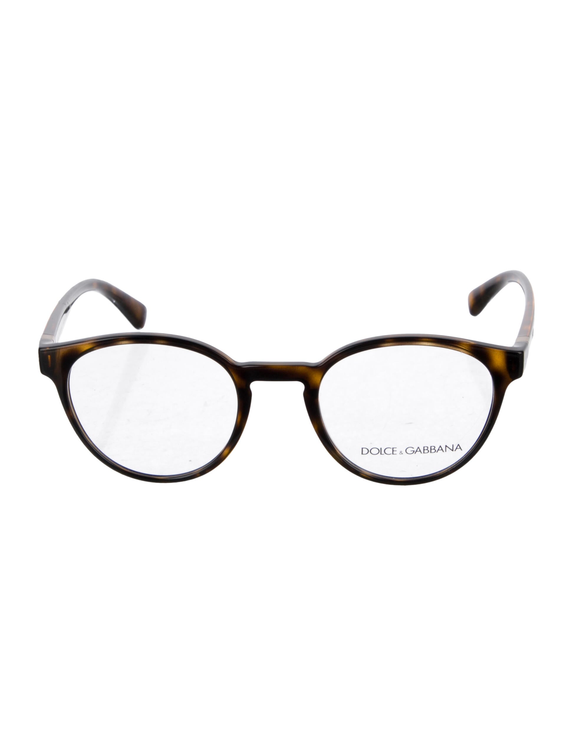 Dolce & Gabbana Gold Leaf Round Eyeglasses w/ Tags