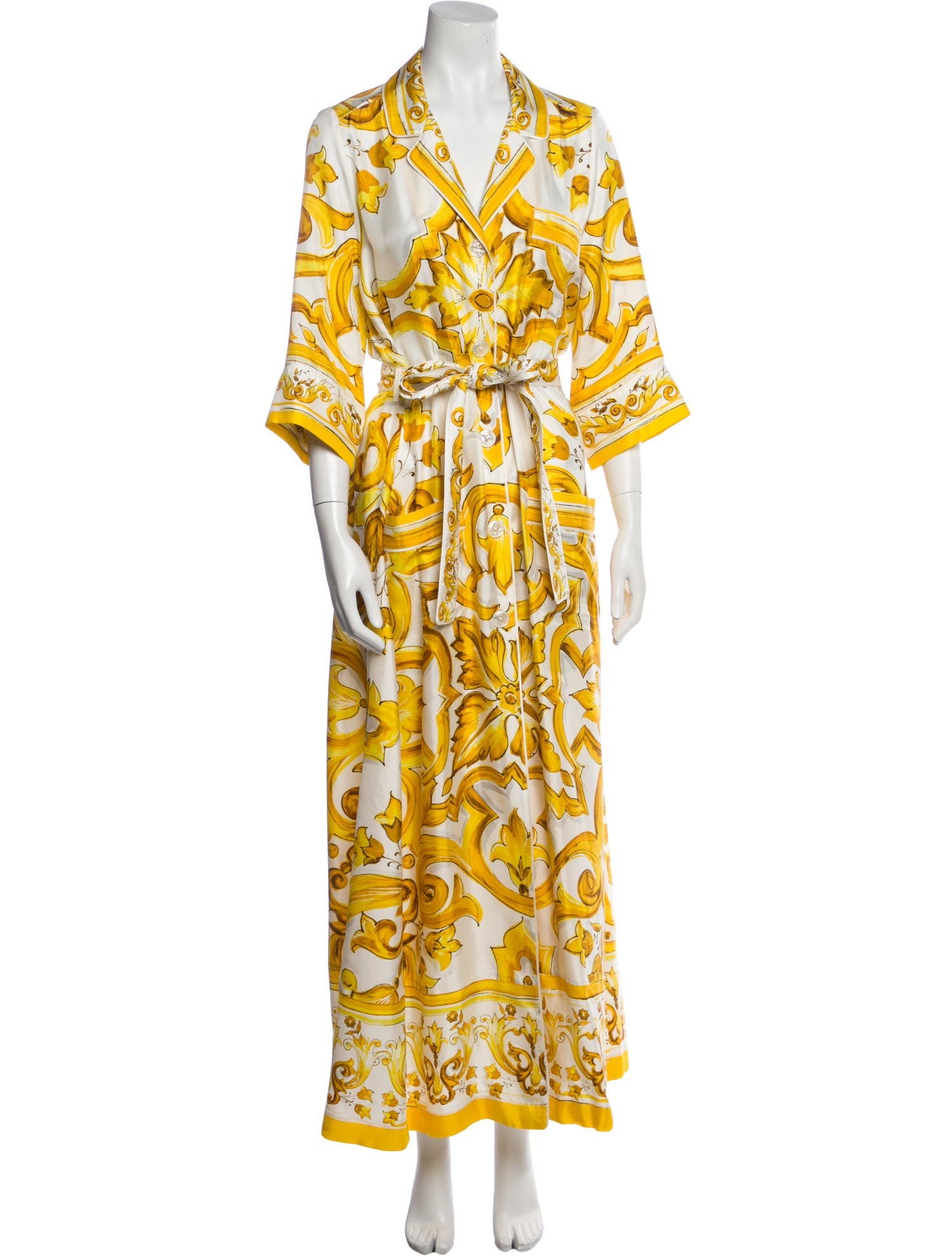 Dolce & Gabbana Printed Long Dress
