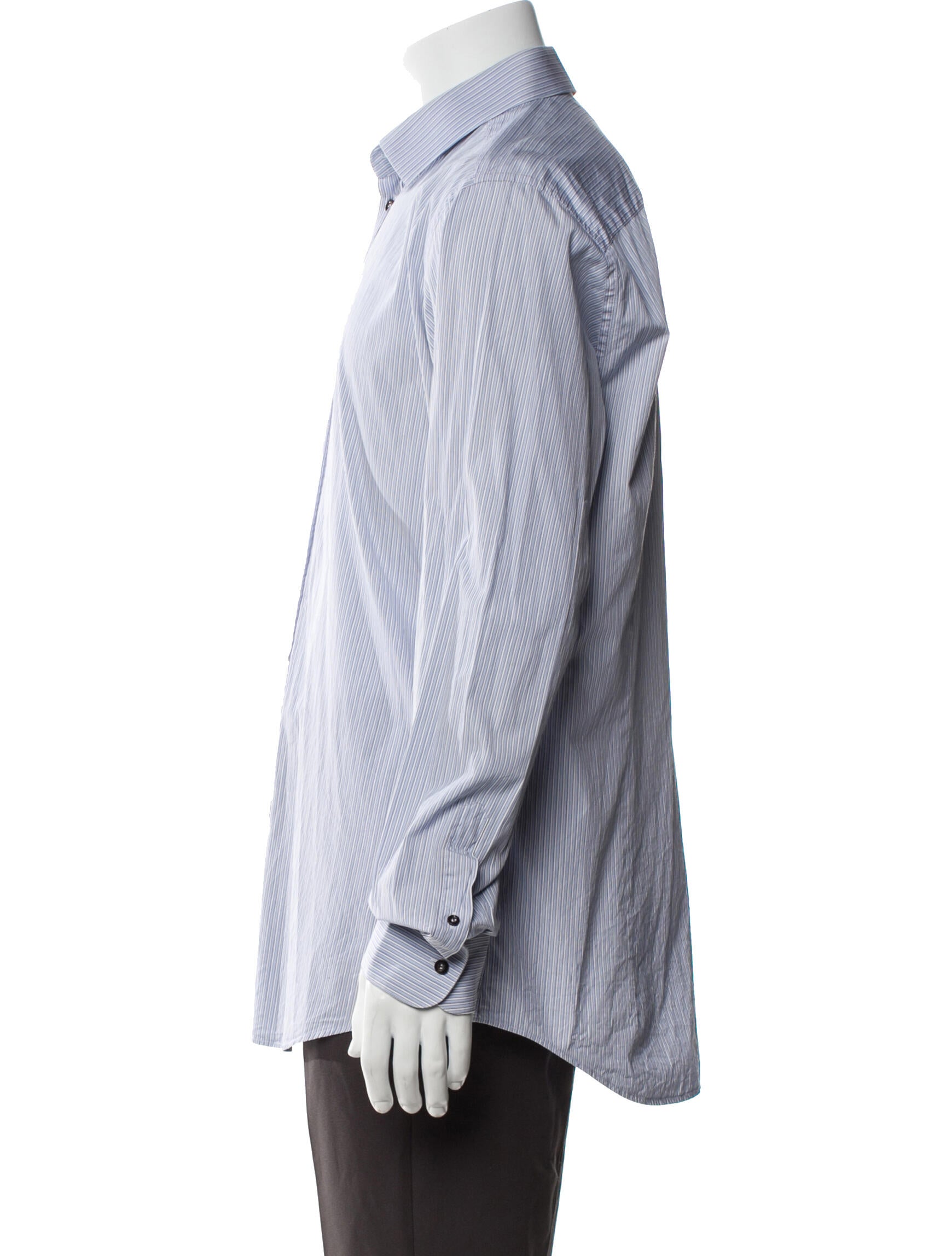 Dolce & Gabbana Striped Long Sleeve Dress Shirt