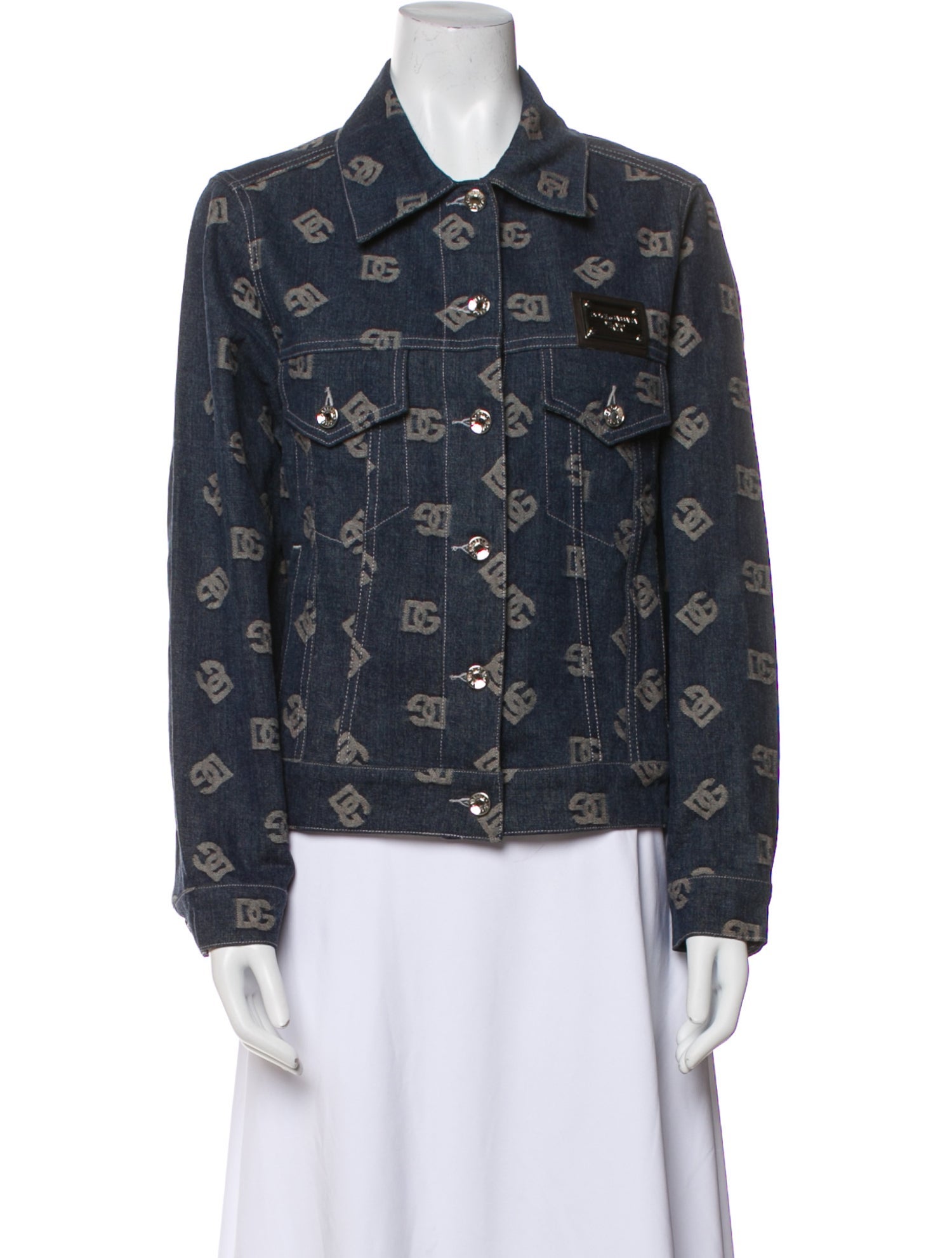 Dolce & Gabbana Printed Denim Jacket