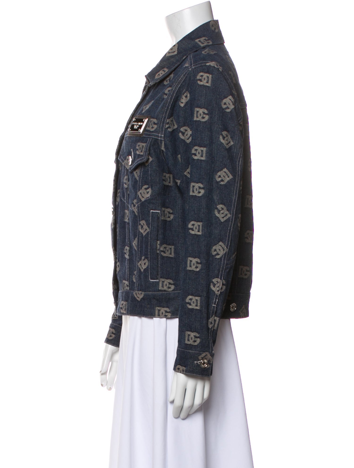 Dolce & Gabbana Printed Denim Jacket