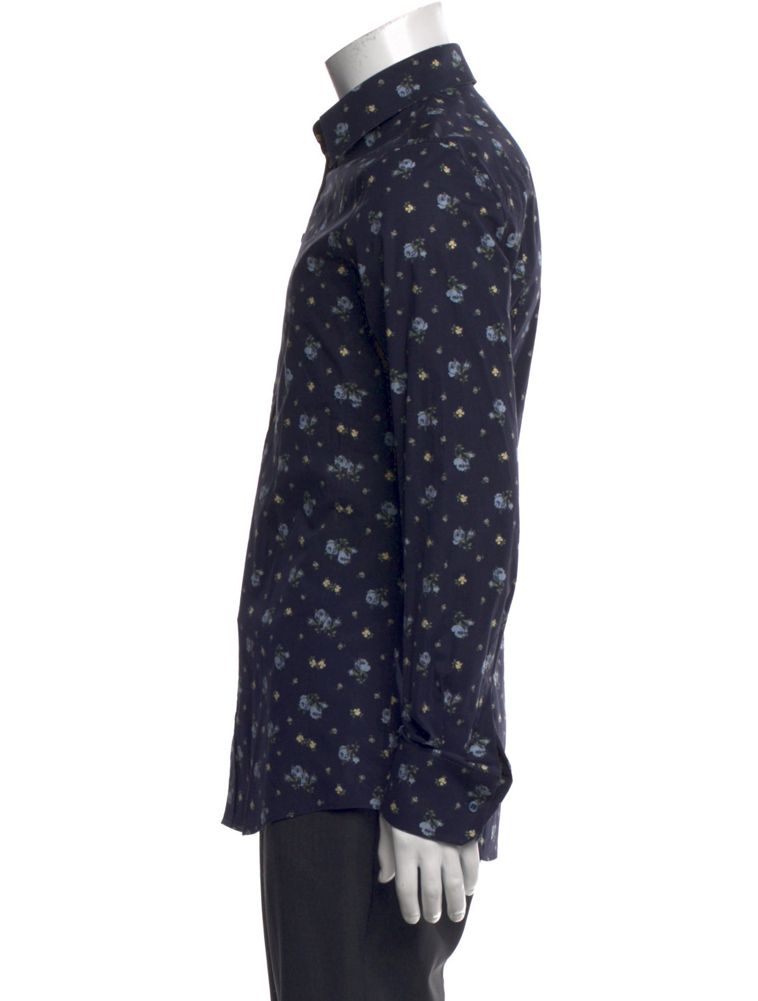 Dolce & Gabbana Floral Print Long Sleeve Dress Shirt