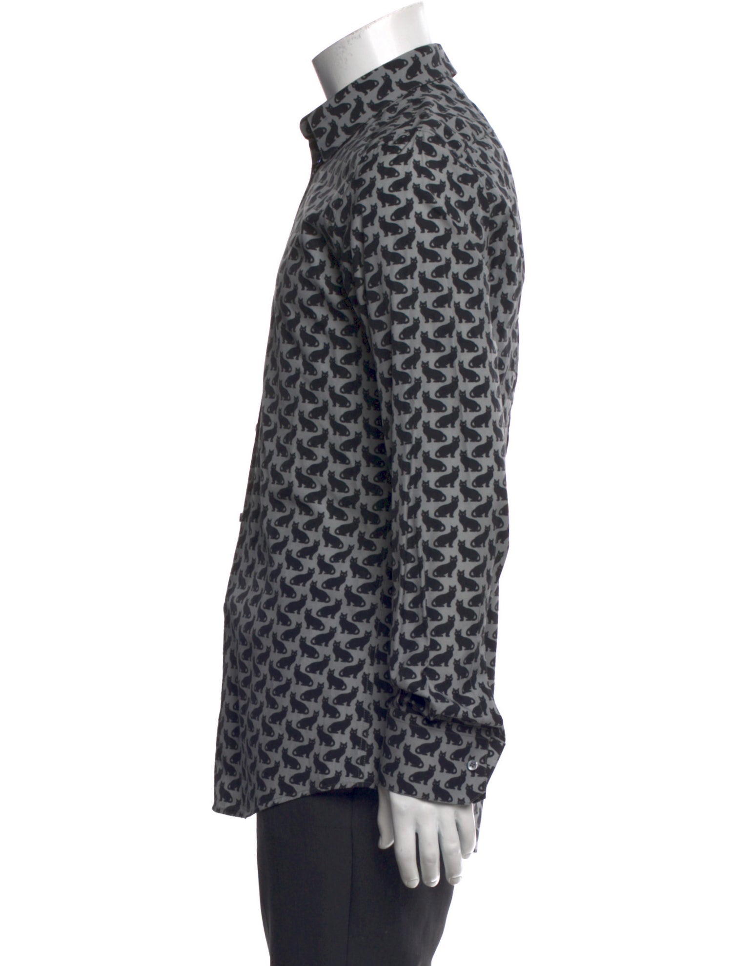 Dolce & Gabbana Printed Long Sleeve Dress Shirt