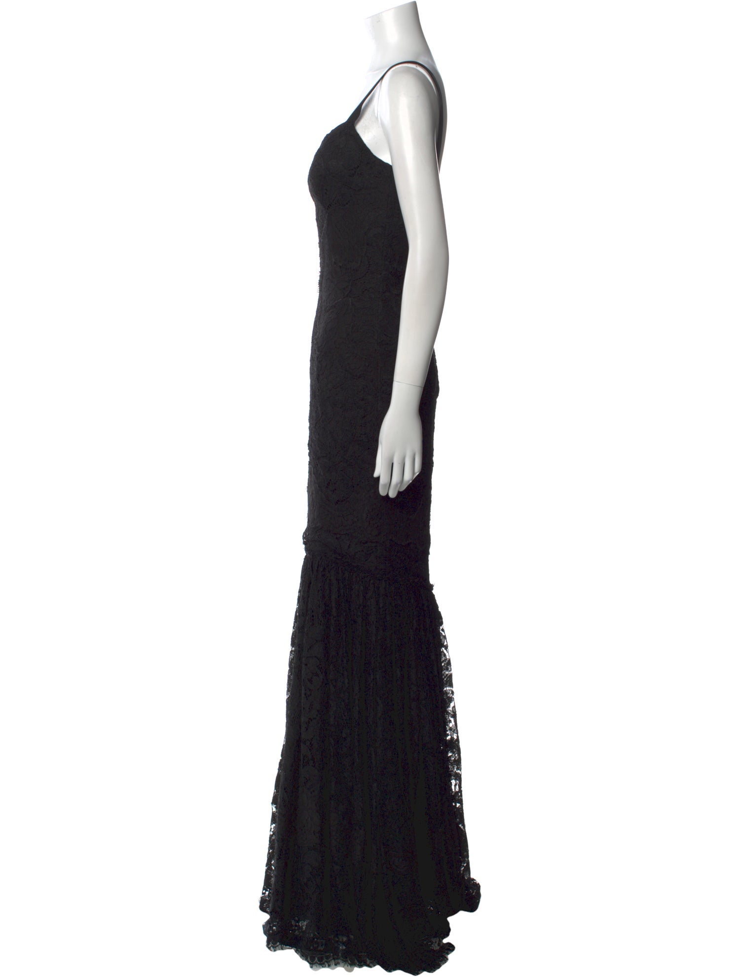 Dolce & Gabbana Lace Pattern Long Dress