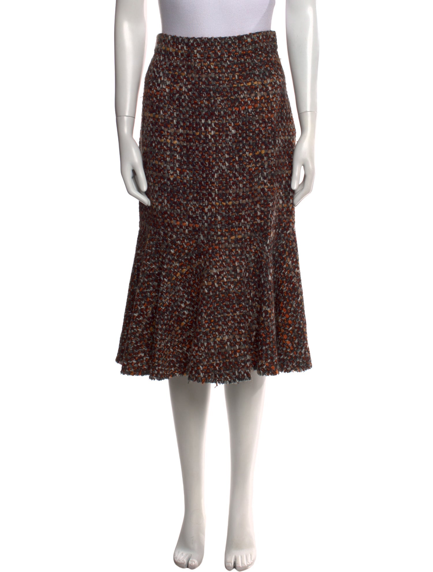 Dolce & Gabbana Tweed Pattern Knee-Length Skirt