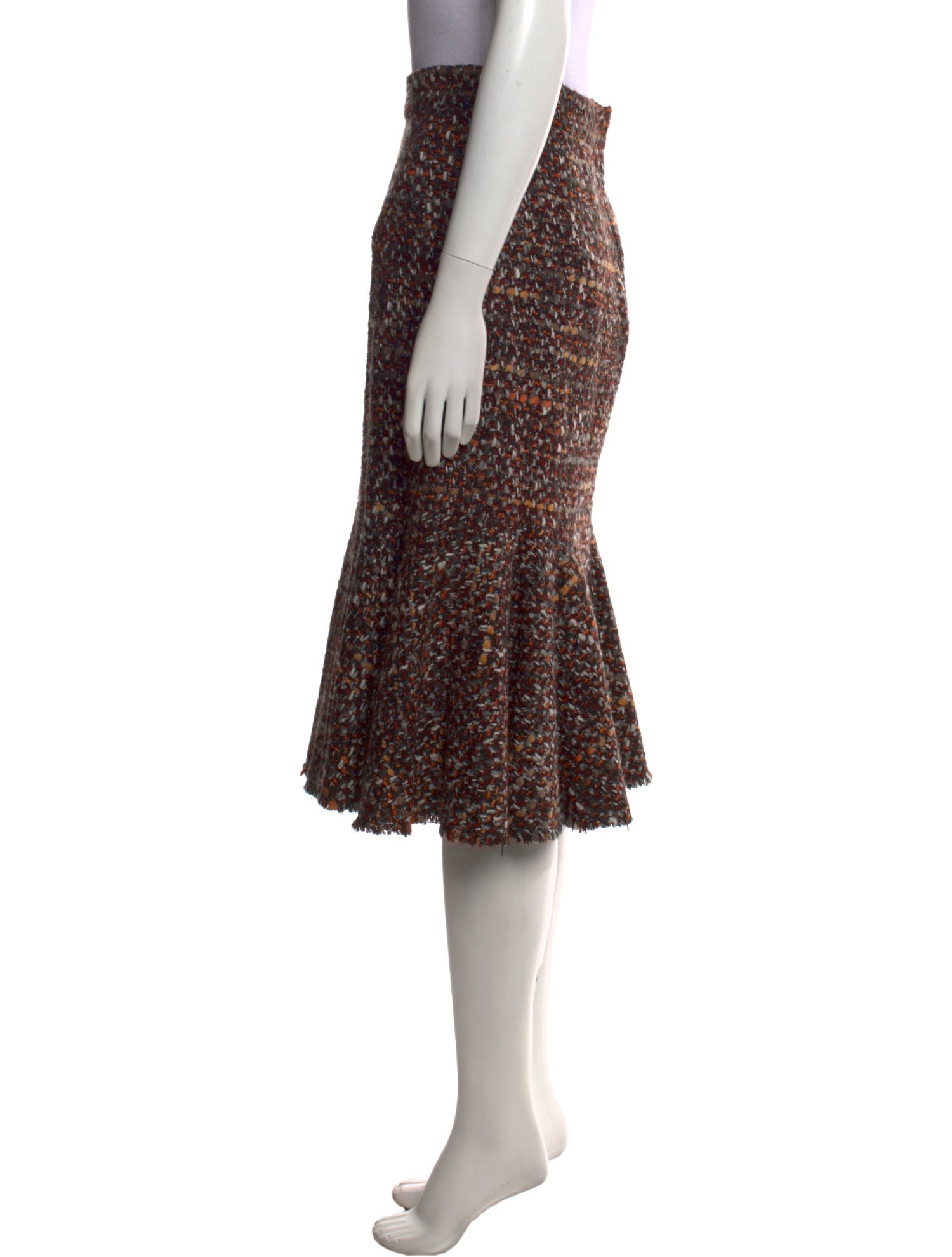 Dolce & Gabbana Tweed Pattern Knee-Length Skirt