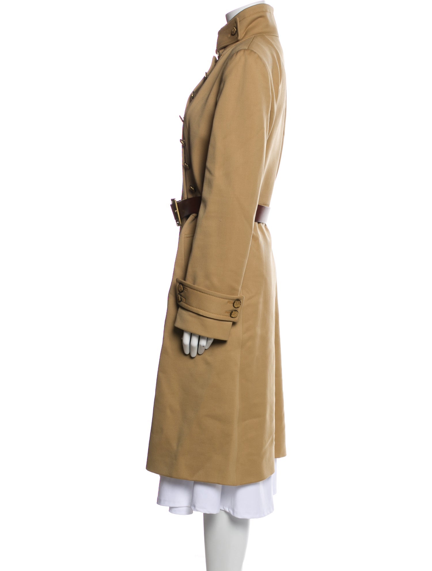 Dolce & Gabbana Virgin Wool Trench Coat