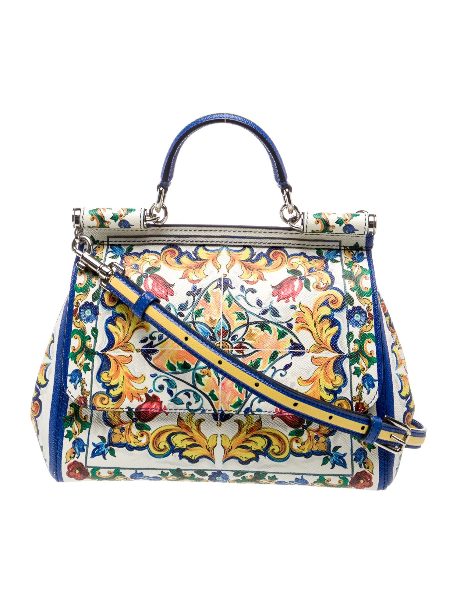 Dolce & Gabbana Saffiano Leather Top Handle Bag