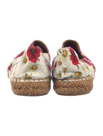 Dolce & Gabbana Canvas Floral Print Espadrilles