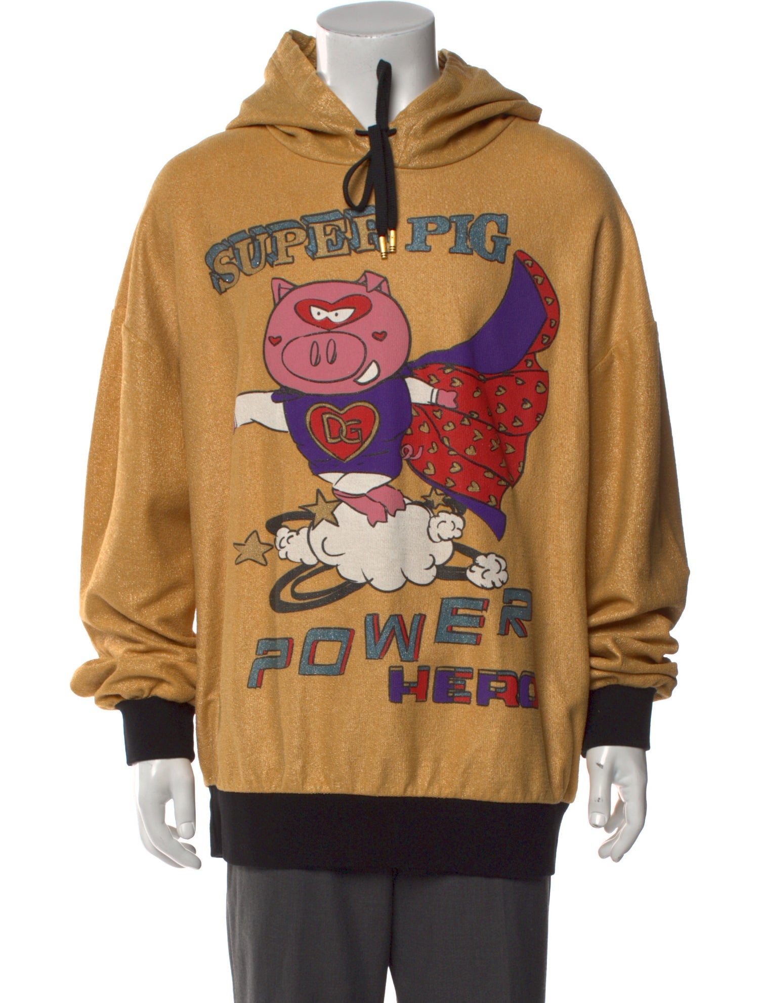 Dolce & Gabbana Printed Crew Neck Hoodie w/ Tags