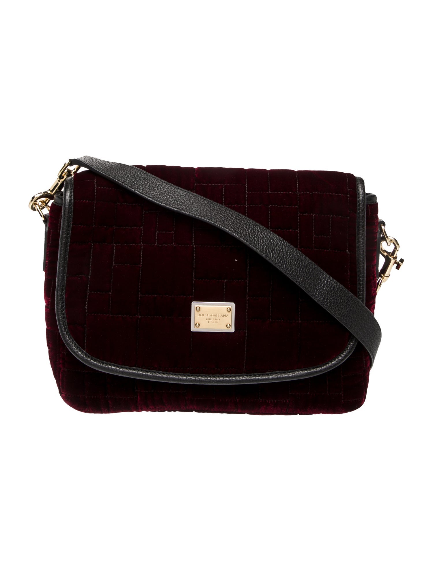 Dolce & Gabbana Velvet Shoulder Bag