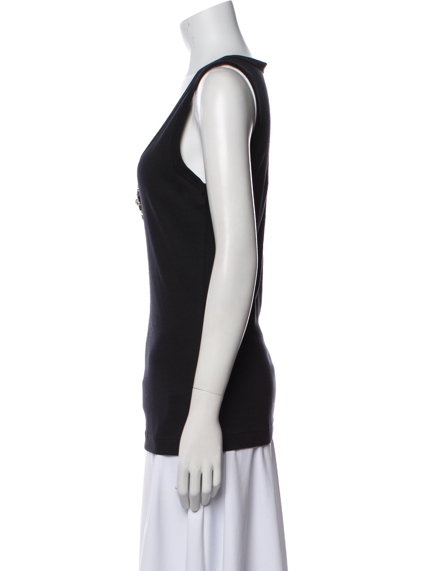 Dolce & Gabbana Scoop Neck Sleeveless Top