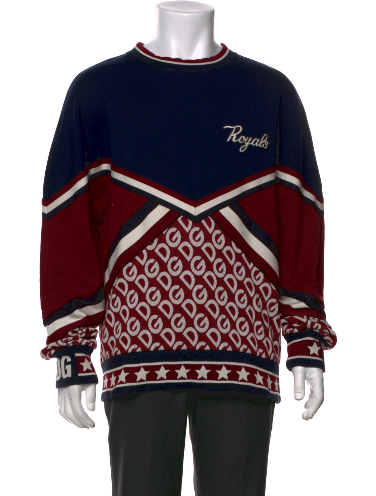 Dolce & Gabbana Printed Crew Neck Pullover