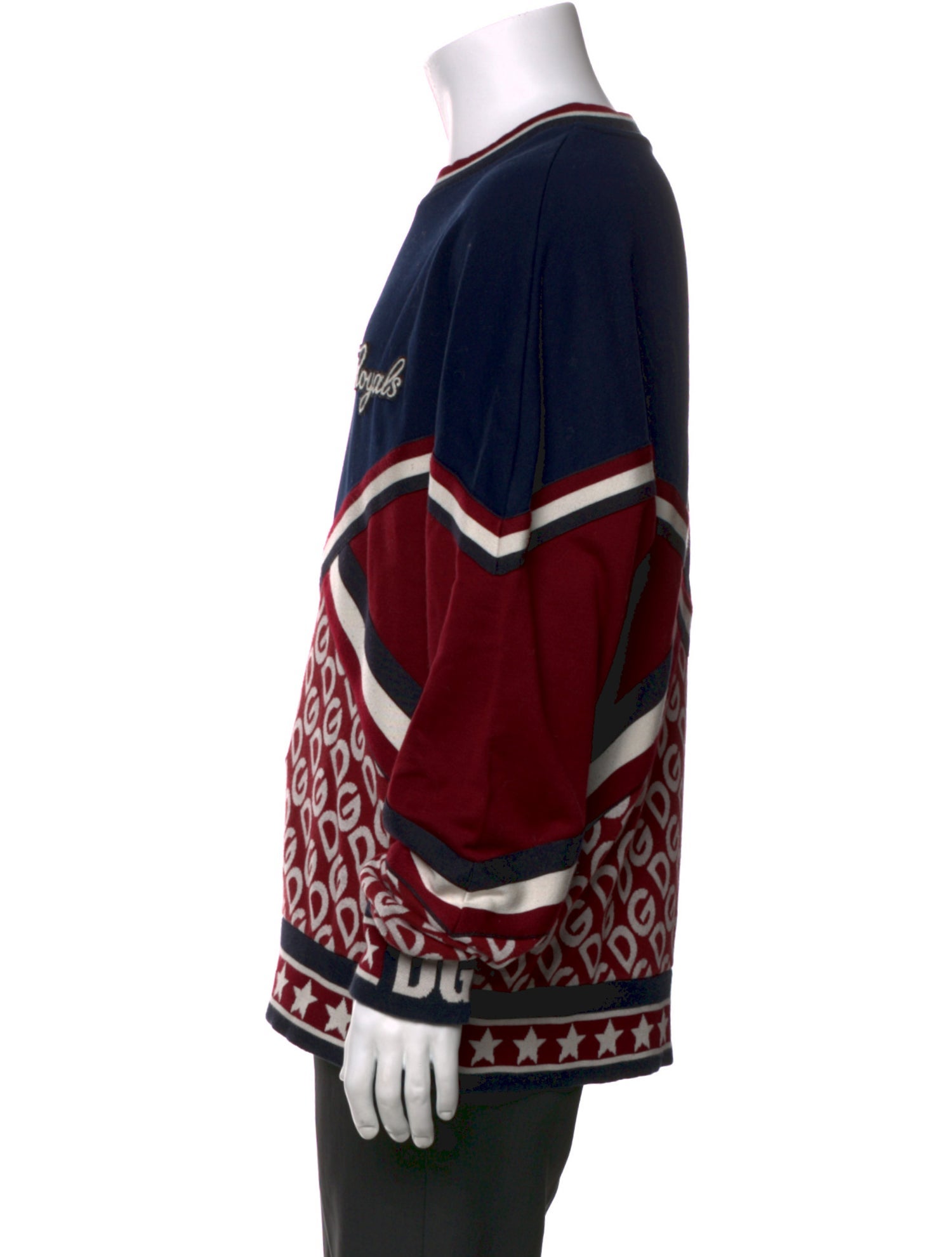 Dolce & Gabbana Printed Crew Neck Pullover