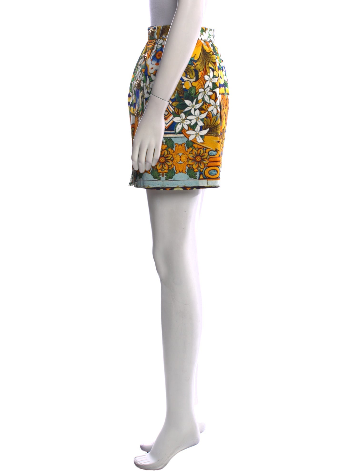 Dolce & Gabbana Silk Mini Skirt