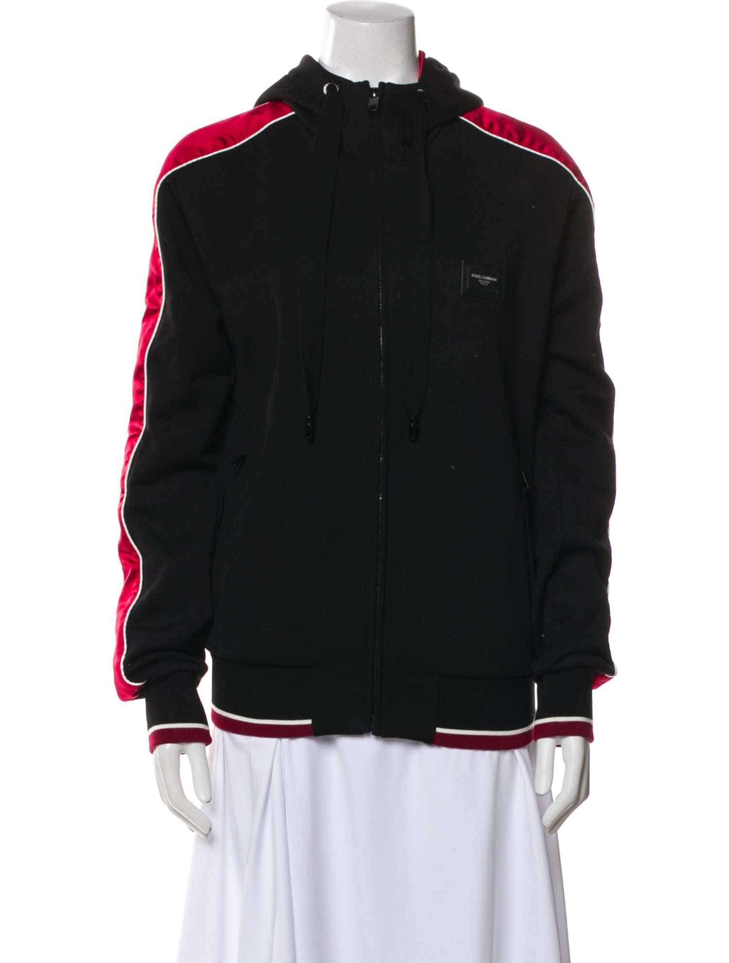 Dolce & Gabbana Colorblock Pattern Bomber Jacket