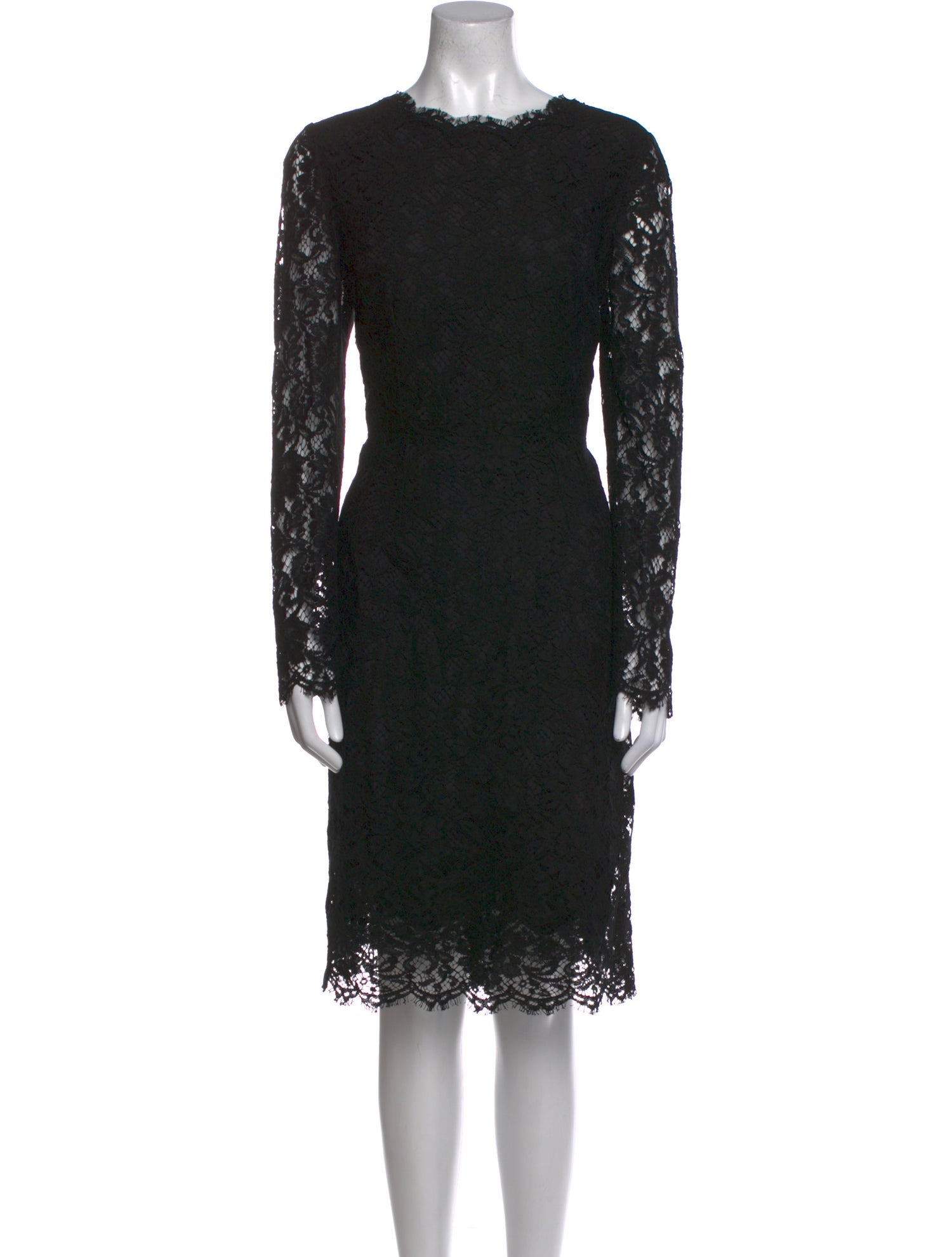 Dolce & Gabbana Lace Pattern Knee-Length Dress