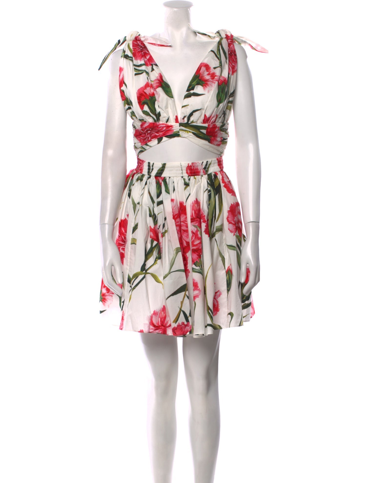 Dolce & Gabbana Floral Print Knee-Length Dress